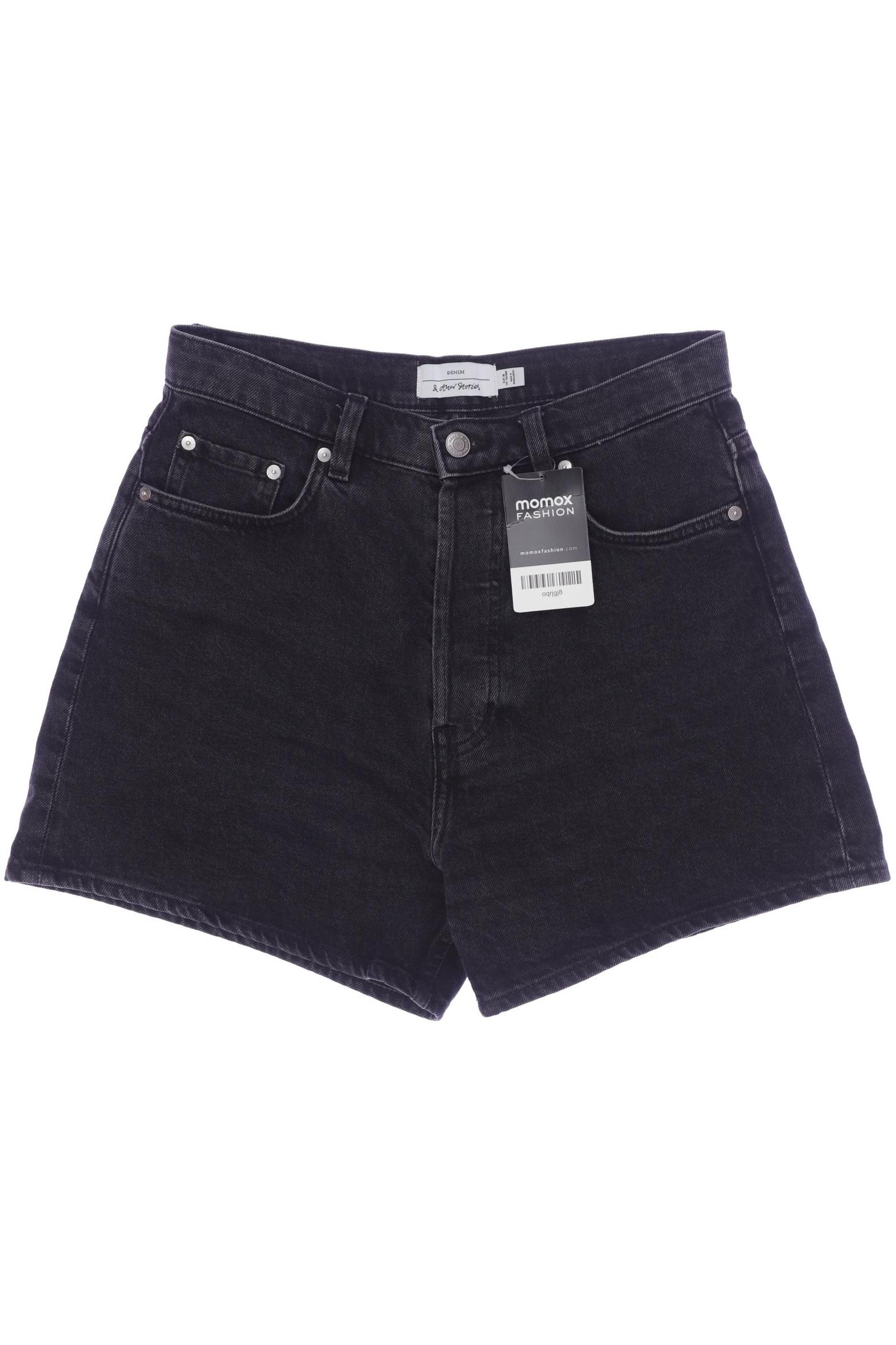 

& Other Stories Damen Shorts, schwarz, Gr. 36