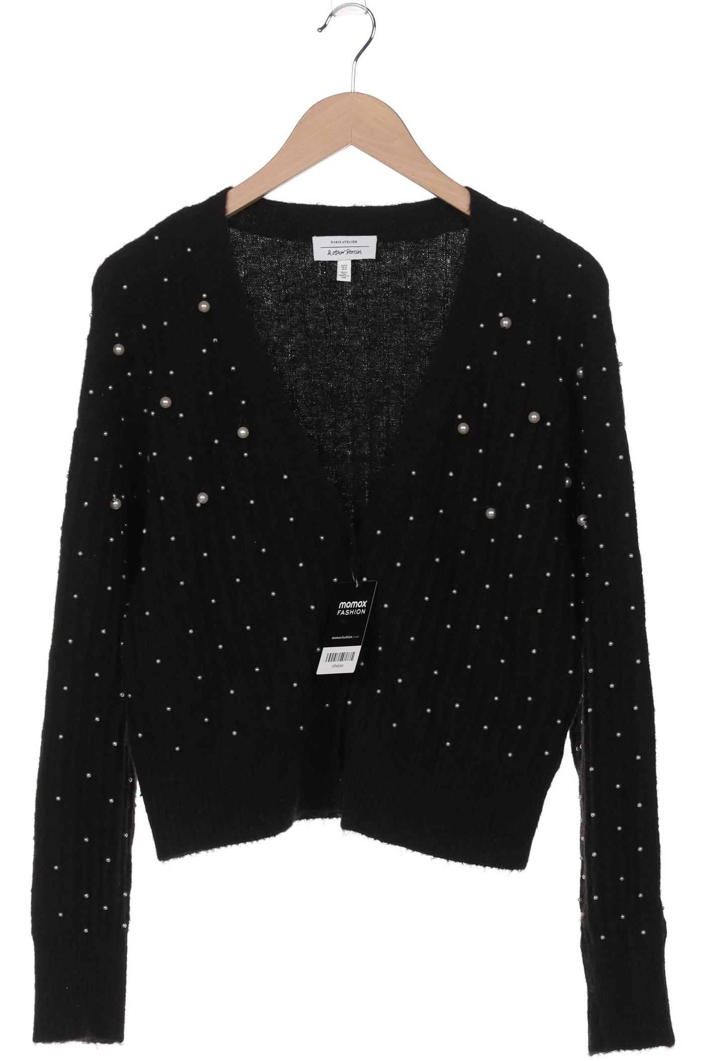 

& Other Stories Damen Strickjacke, schwarz, Gr. 38