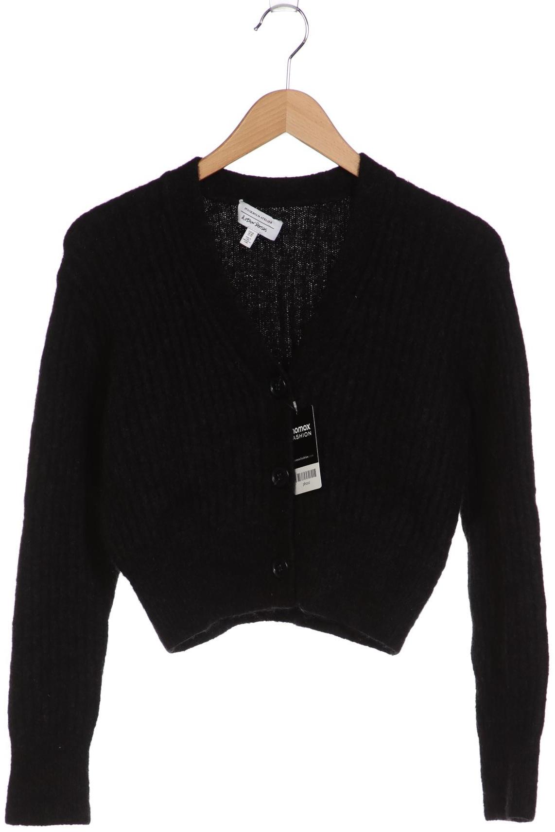 

& Other Stories Damen Strickjacke, schwarz, Gr. 34