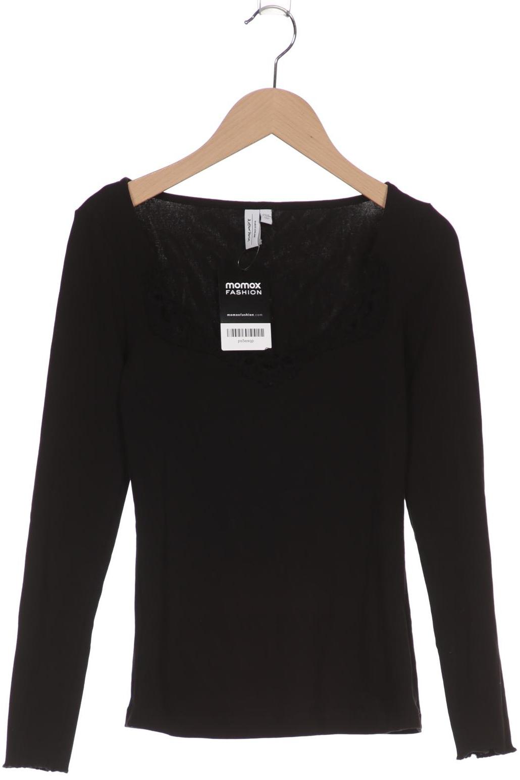 

& Other Stories Damen Langarmshirt, schwarz, Gr. 34
