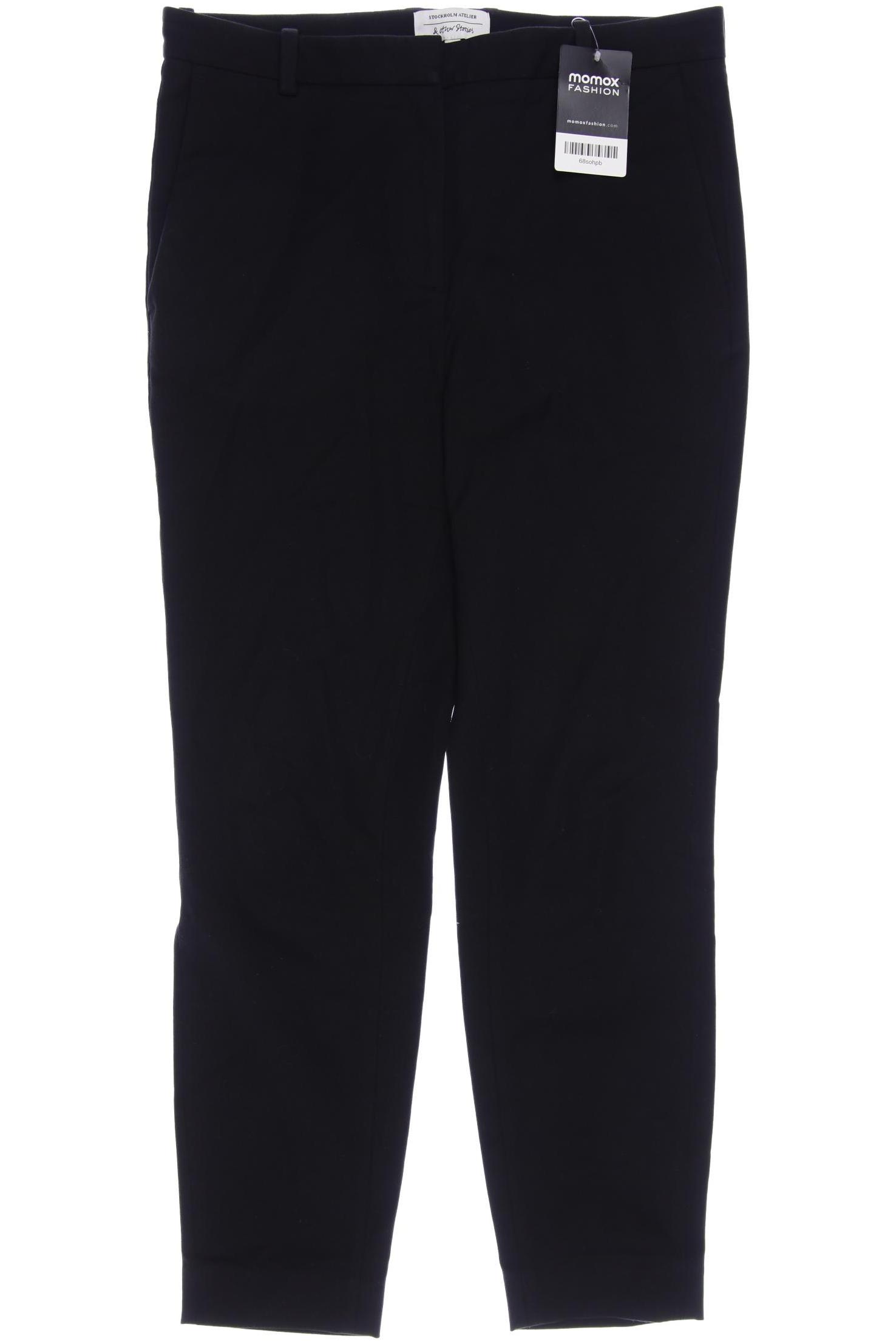 

& Other Stories Damen Stoffhose, schwarz, Gr. 36