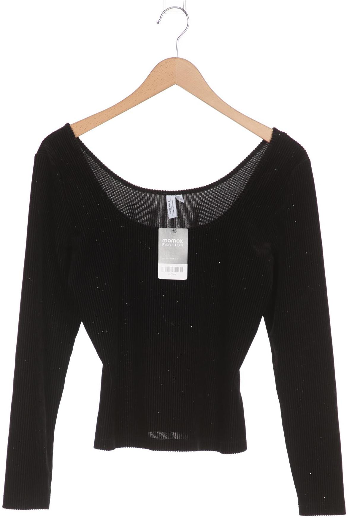 

& Other Stories Damen Langarmshirt, schwarz, Gr. 42