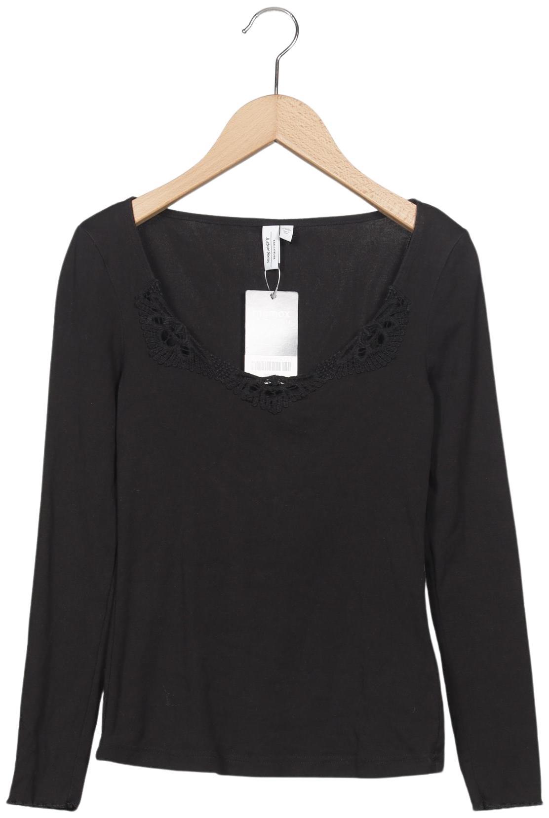 

& Other Stories Damen Langarmshirt, schwarz, Gr. 34