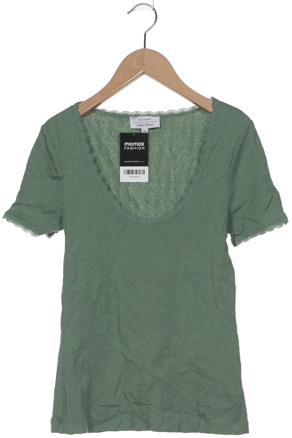 

& Other Stories Damen T-Shirt, grün, Gr. 36