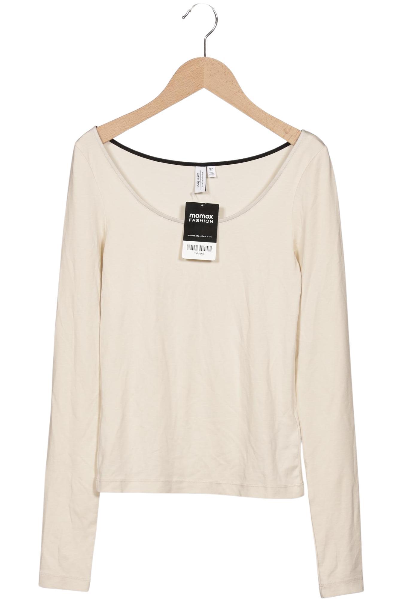 

& Other Stories Damen Langarmshirt, cremeweiß, Gr. 34