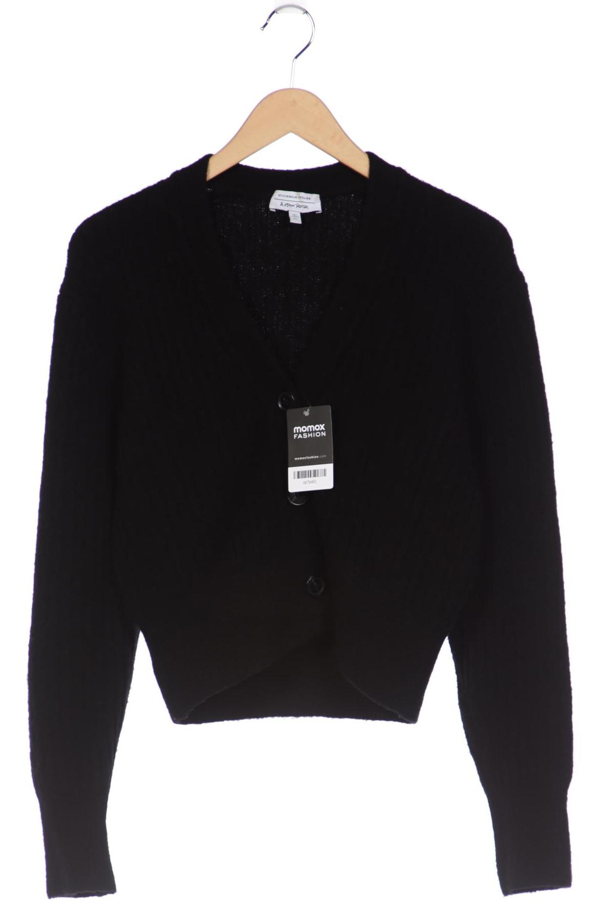 

& Other Stories Damen Strickjacke, schwarz, Gr. 36