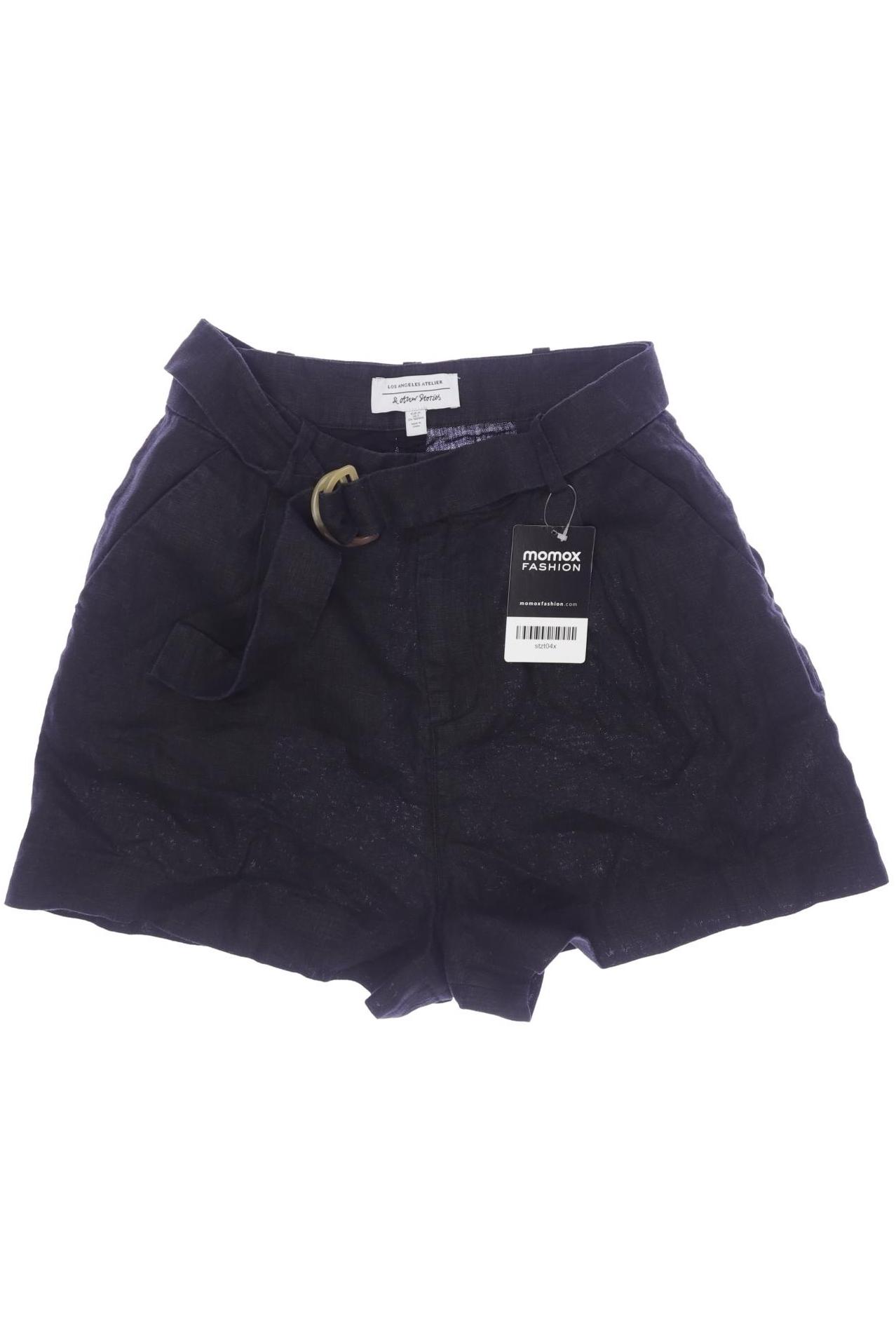 

& Other Stories Damen Shorts, schwarz, Gr. 32
