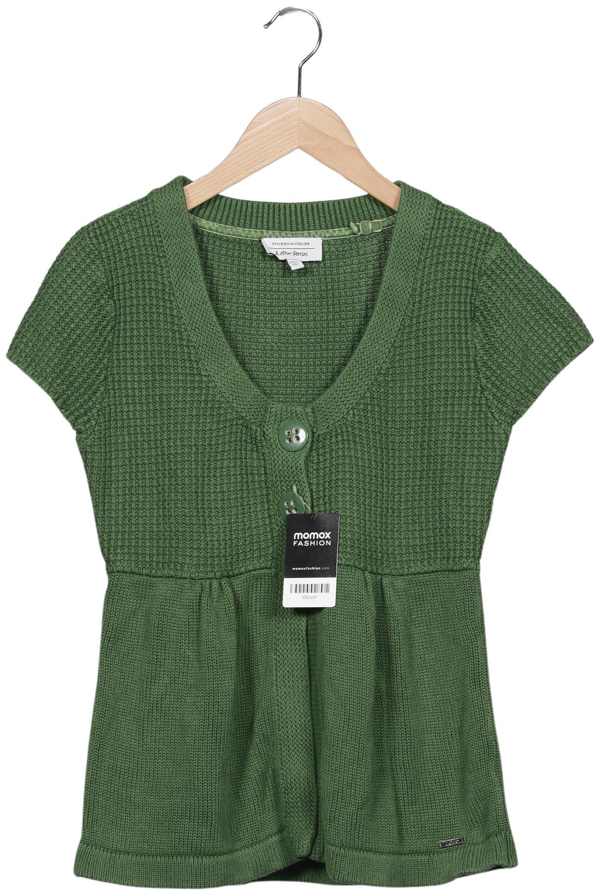 

& Other Stories Damen Strickjacke, grün, Gr. 34