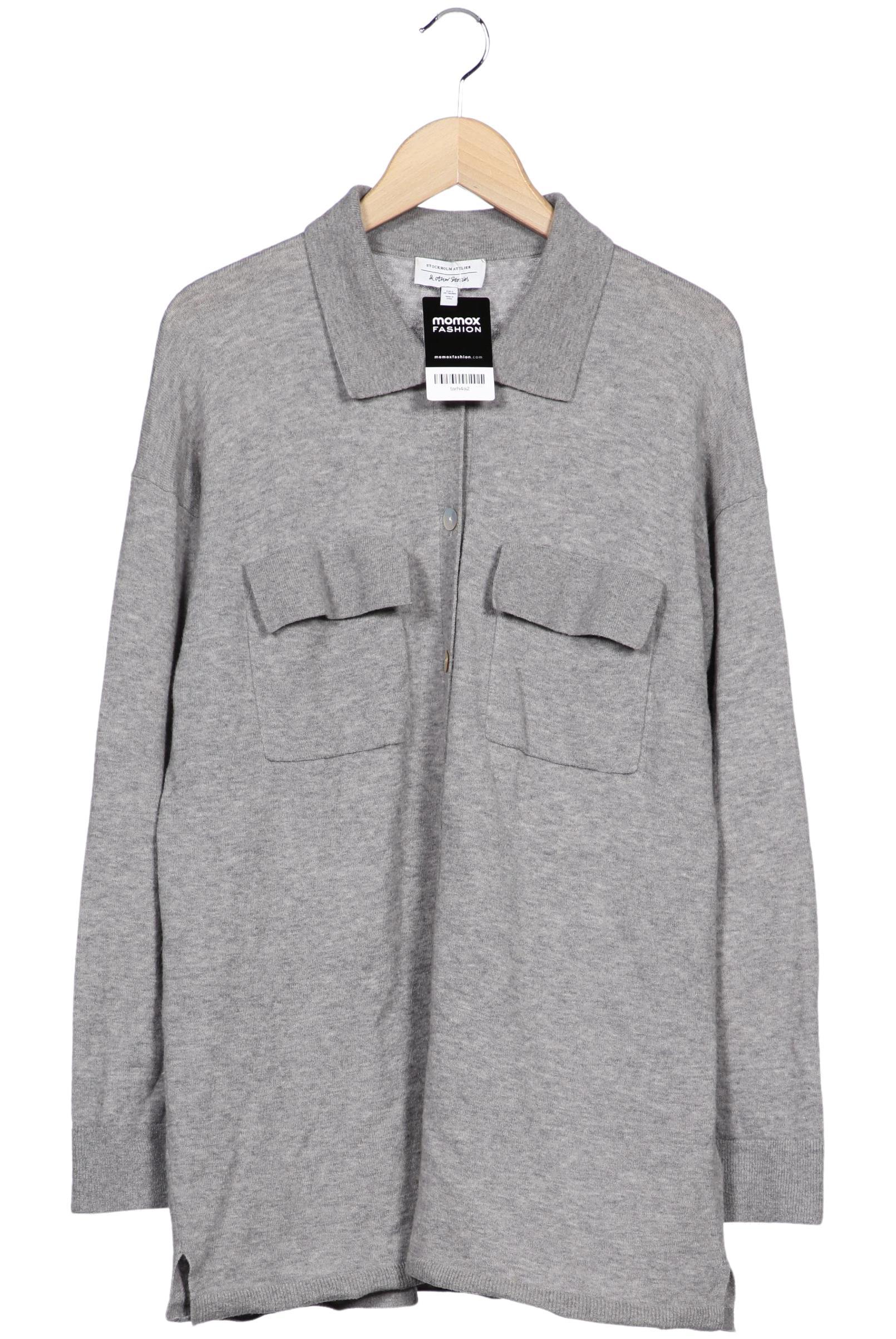 

& Other Stories Damen Strickjacke, grau, Gr. 36