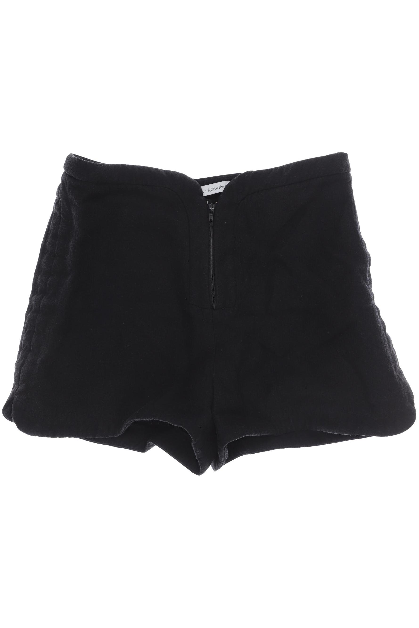

& Other Stories Damen Shorts, schwarz, Gr. 36