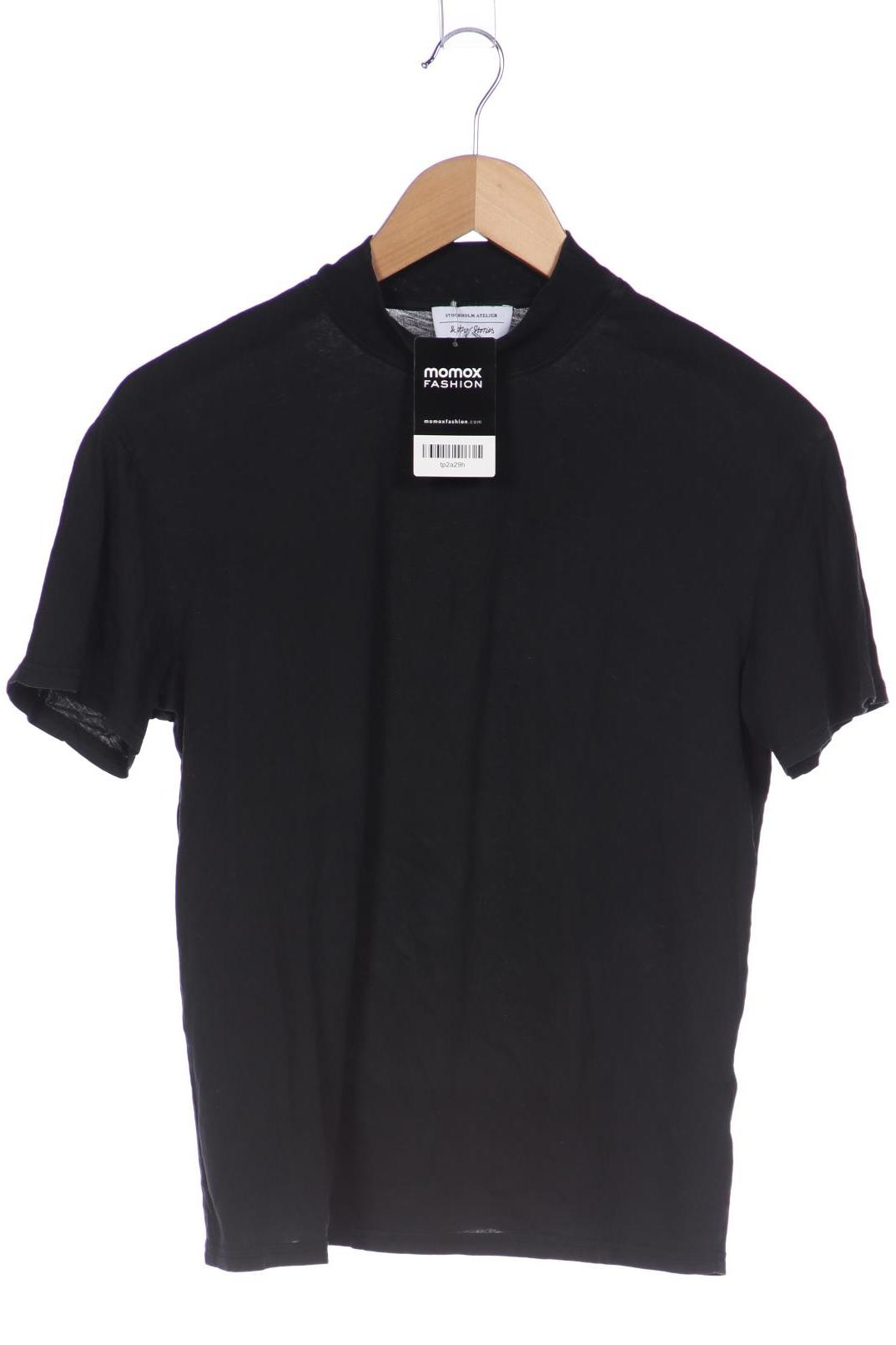 

& Other Stories Damen T-Shirt, schwarz, Gr. 36