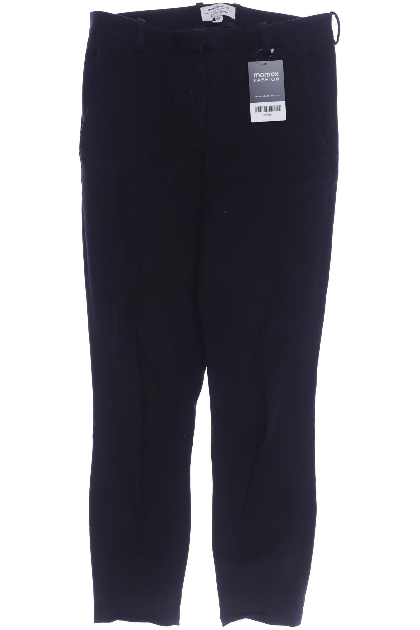 

& Other Stories Damen Stoffhose, schwarz, Gr. 34