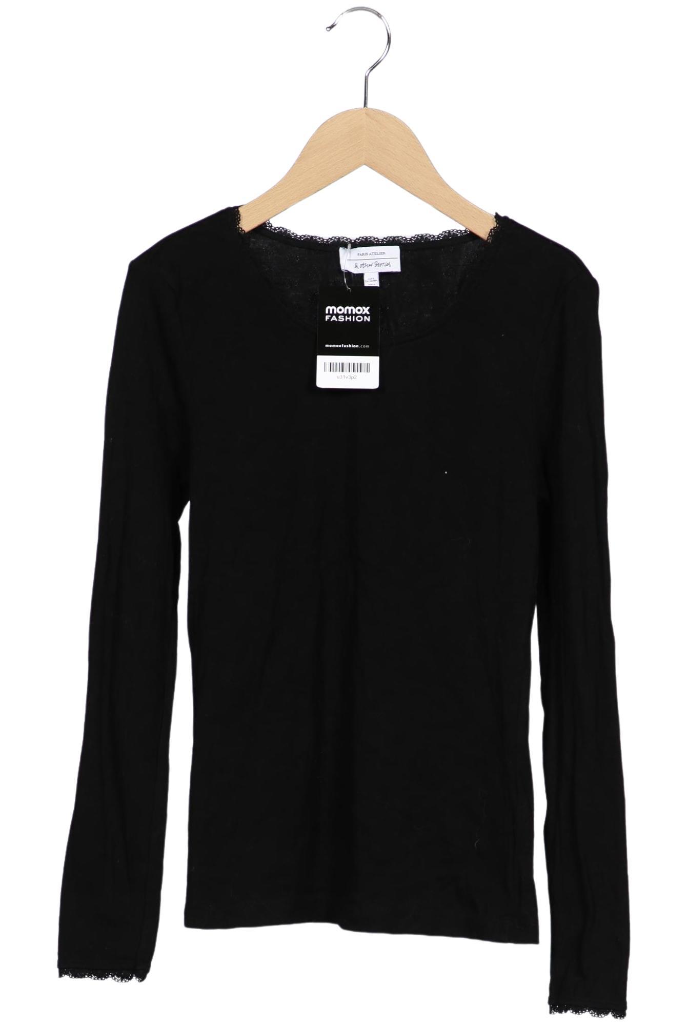

& Other Stories Damen Langarmshirt, schwarz, Gr. 36