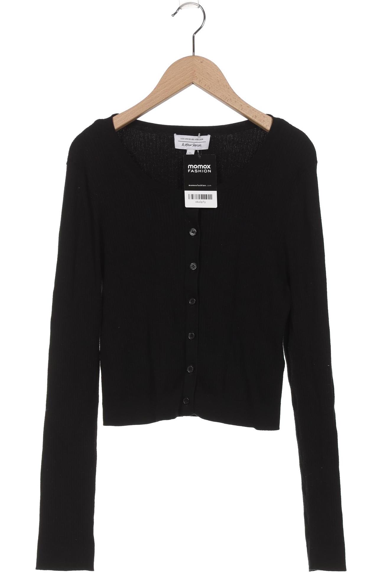

& Other Stories Damen Strickjacke, schwarz, Gr. 42