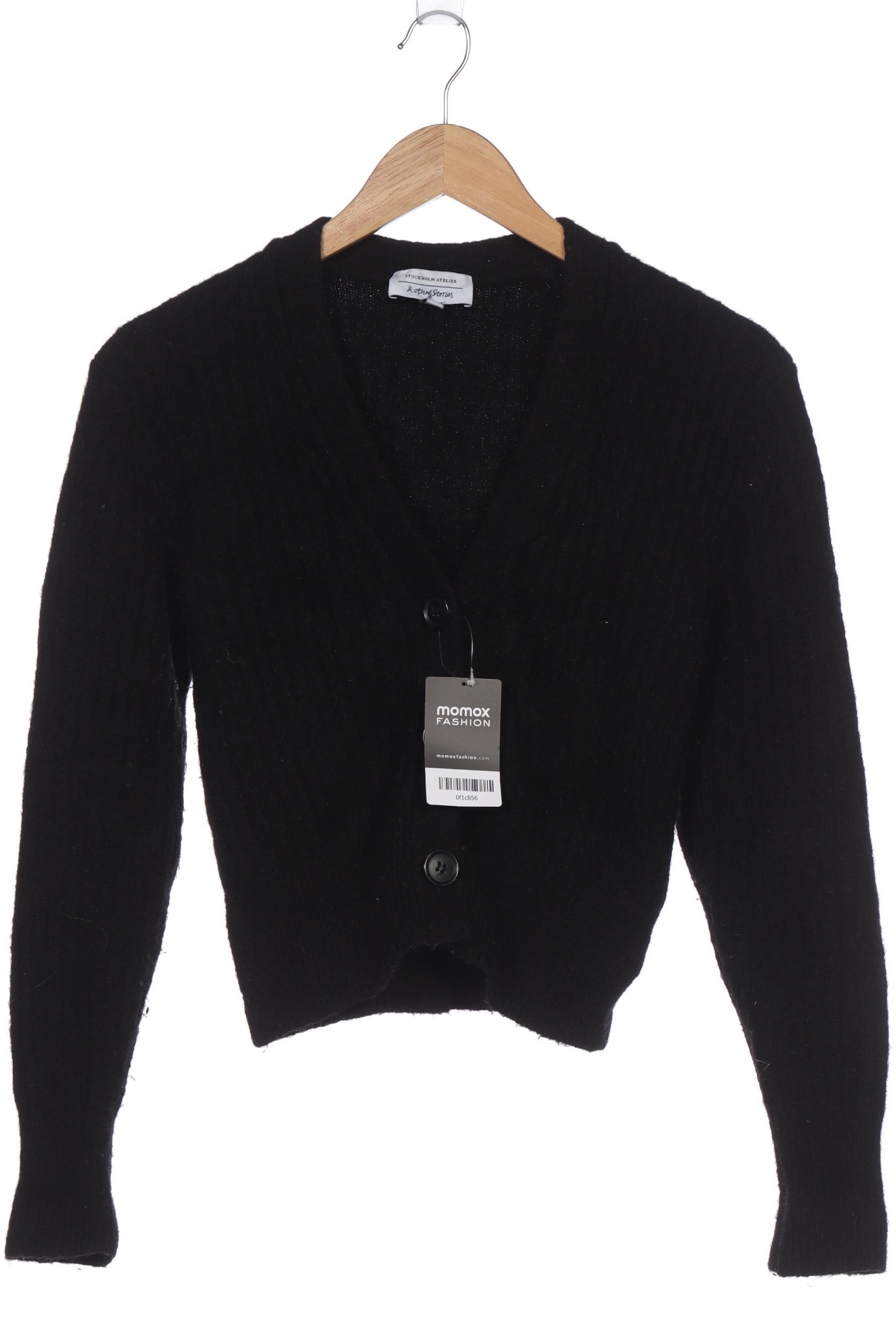 

& Other Stories Damen Strickjacke, schwarz, Gr. 34