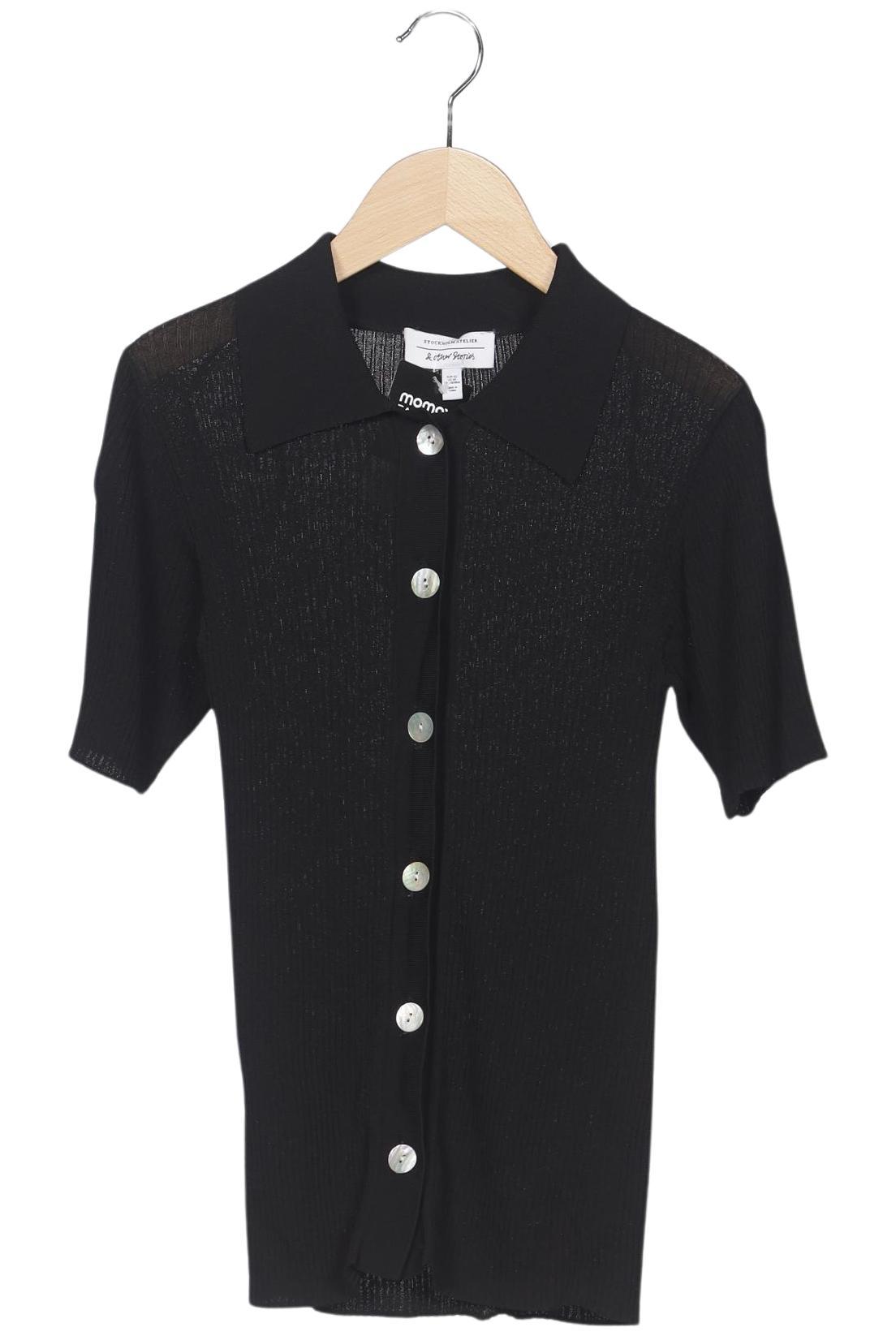 

& Other Stories Damen Strickjacke, schwarz, Gr. 34