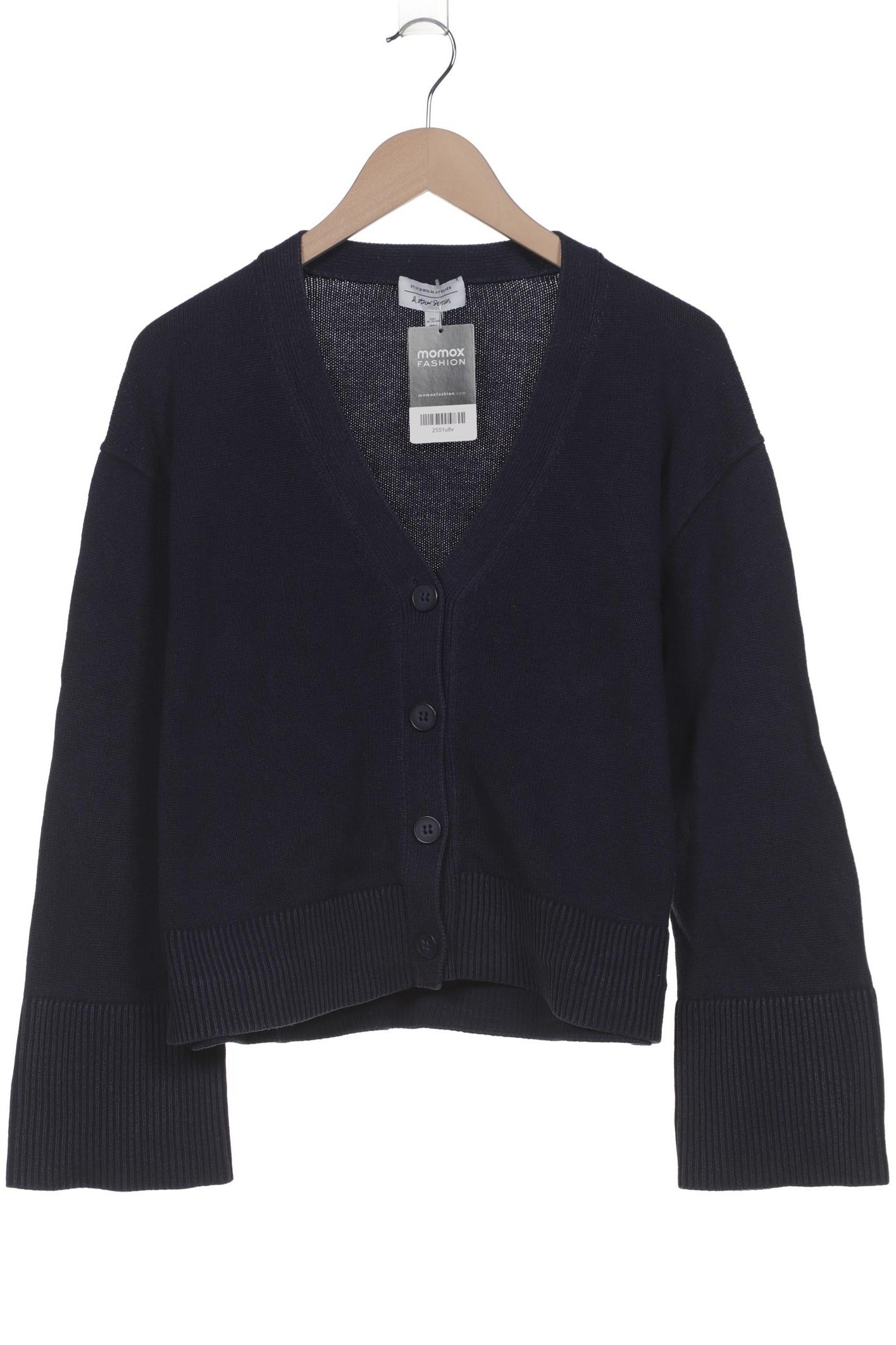 

& Other Stories Damen Strickjacke, marineblau, Gr. 42