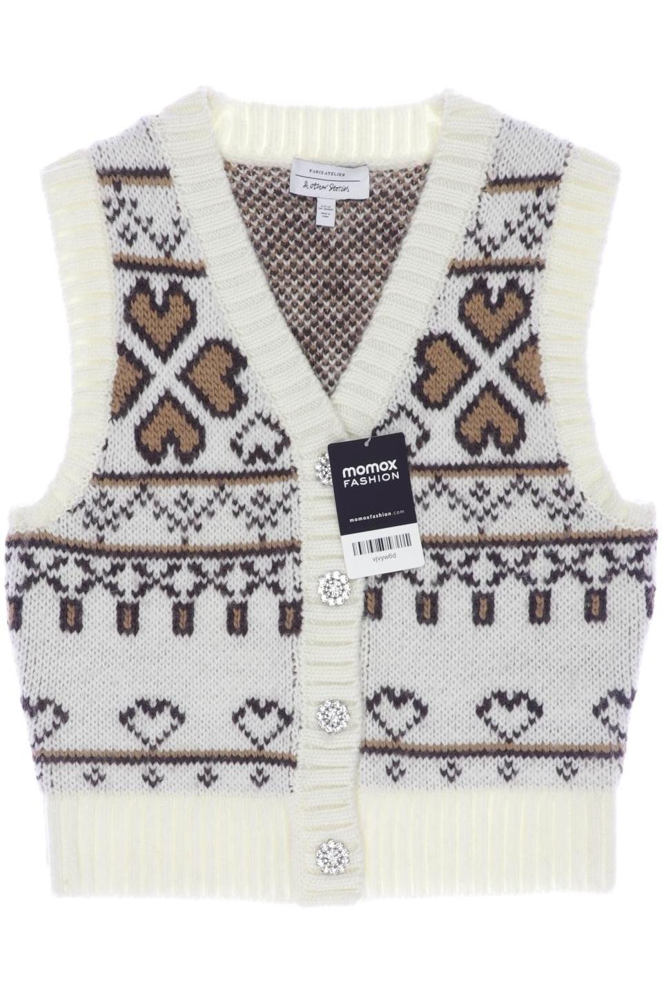 

& Other Stories Damen Strickjacke, cremeweiß, Gr. 34