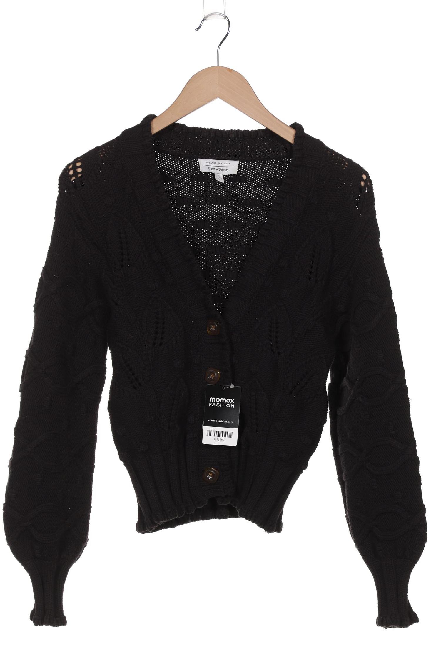 

& Other Stories Damen Strickjacke, schwarz, Gr. 36