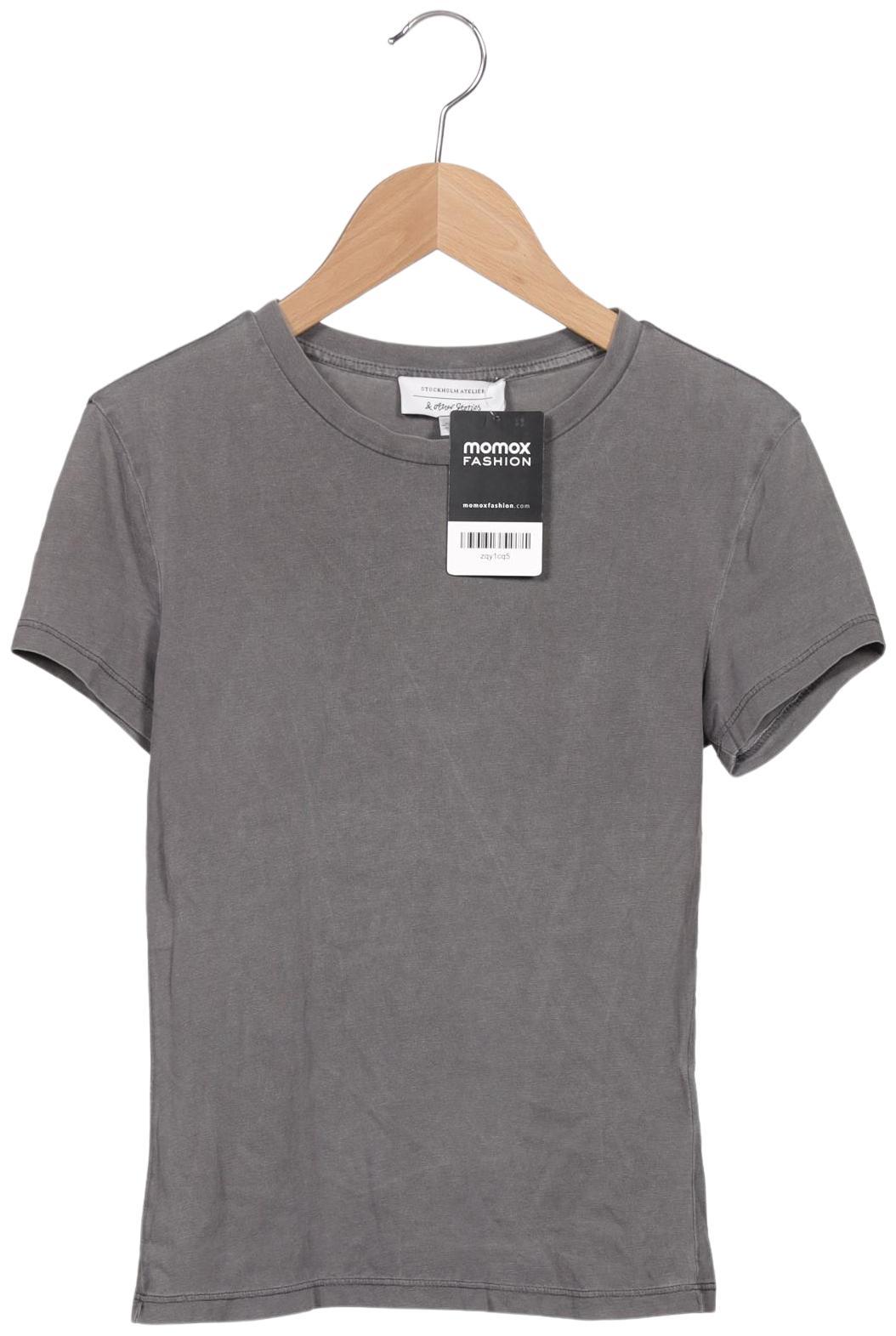 

& Other Stories Damen T-Shirt, grau, Gr. 36