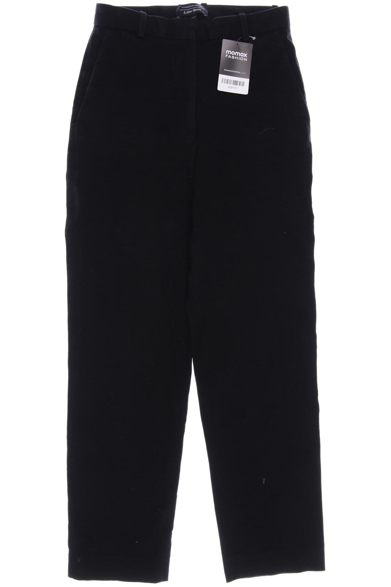 

& Other Stories Damen Stoffhose, schwarz, Gr. 34