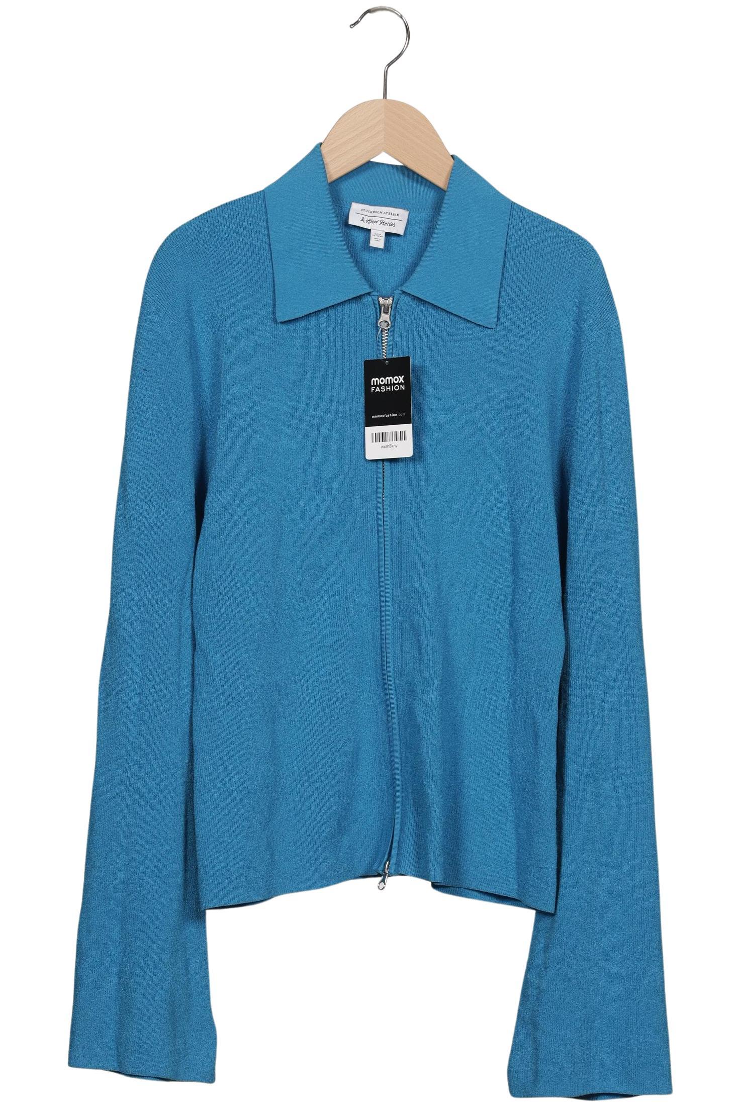 

& Other Stories Damen Strickjacke, blau, Gr. 38
