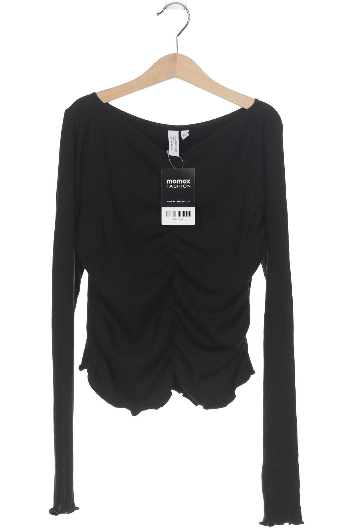

& Other Stories Damen Langarmshirt, schwarz, Gr. 36