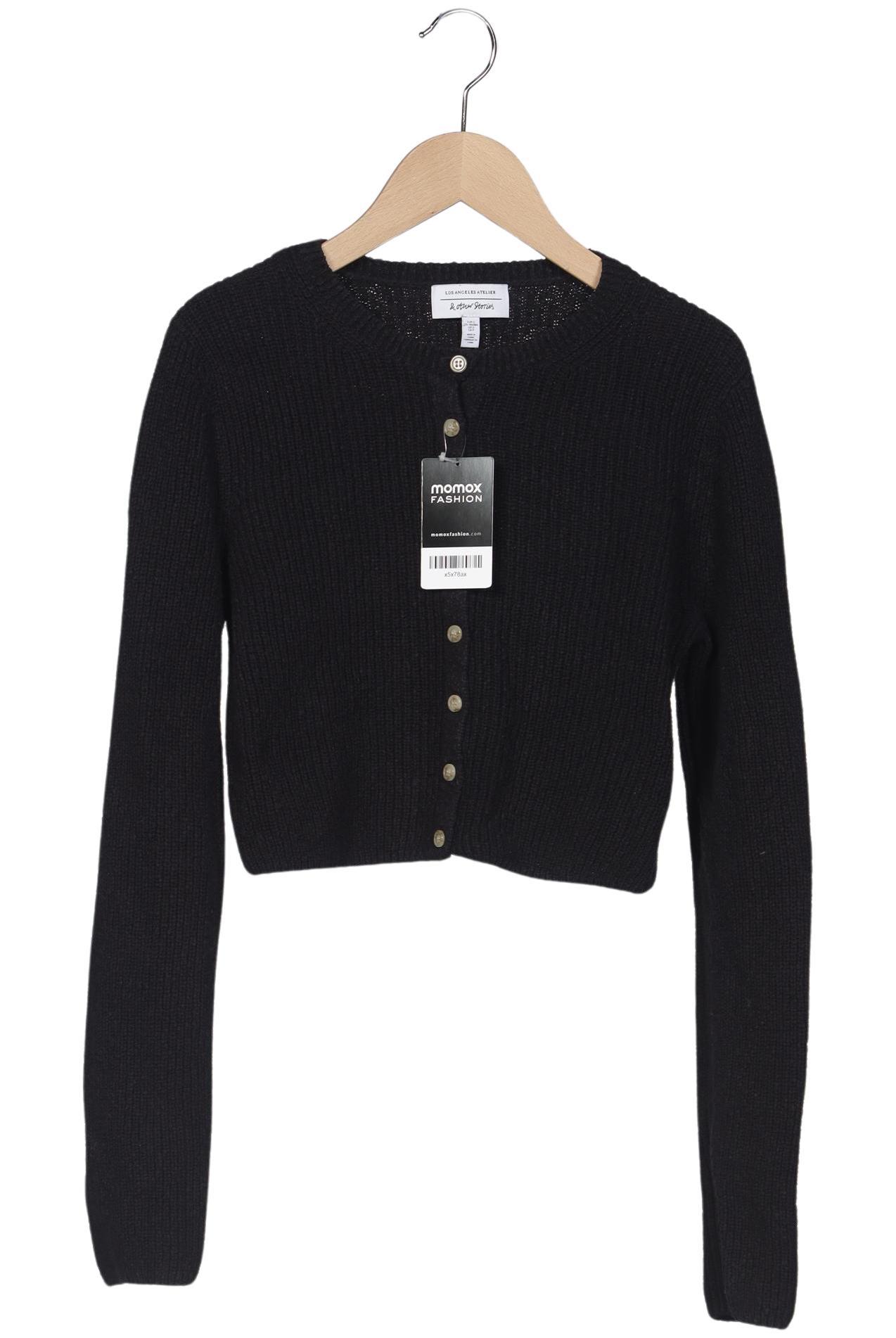 

& Other Stories Damen Strickjacke, schwarz, Gr. 36