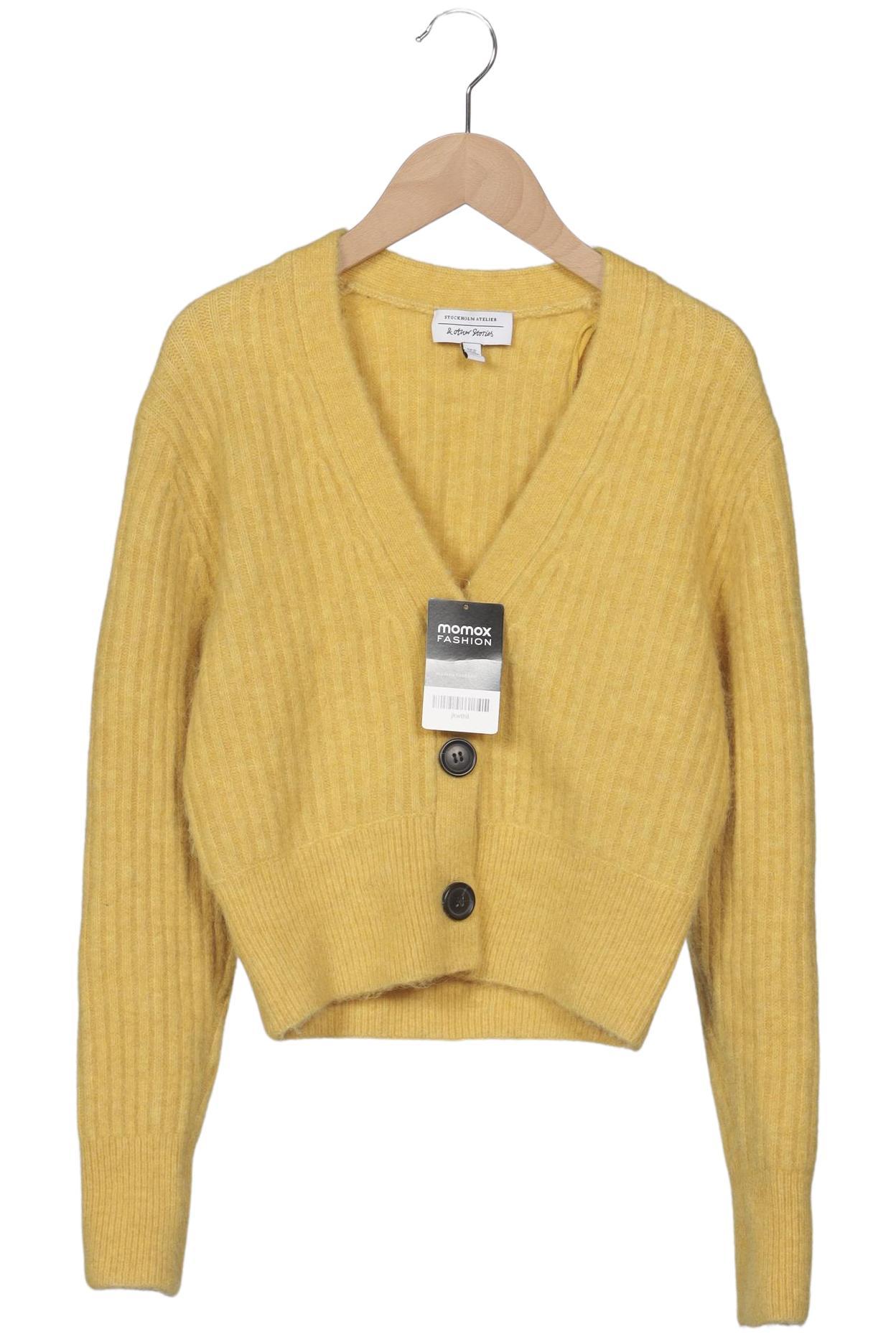 

& Other Stories Damen Strickjacke, gelb, Gr. 34