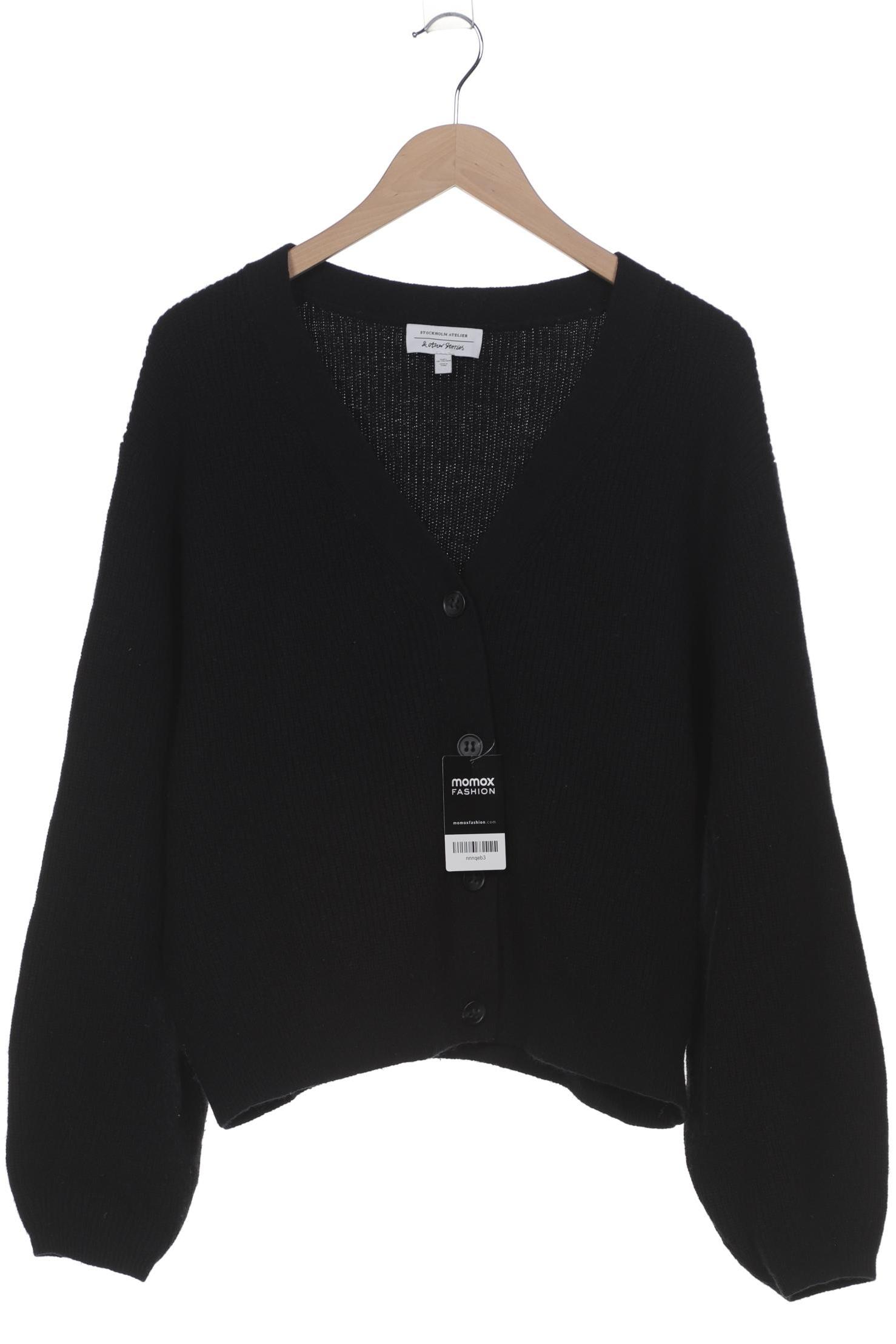 

& Other Stories Damen Strickjacke, schwarz, Gr. 42