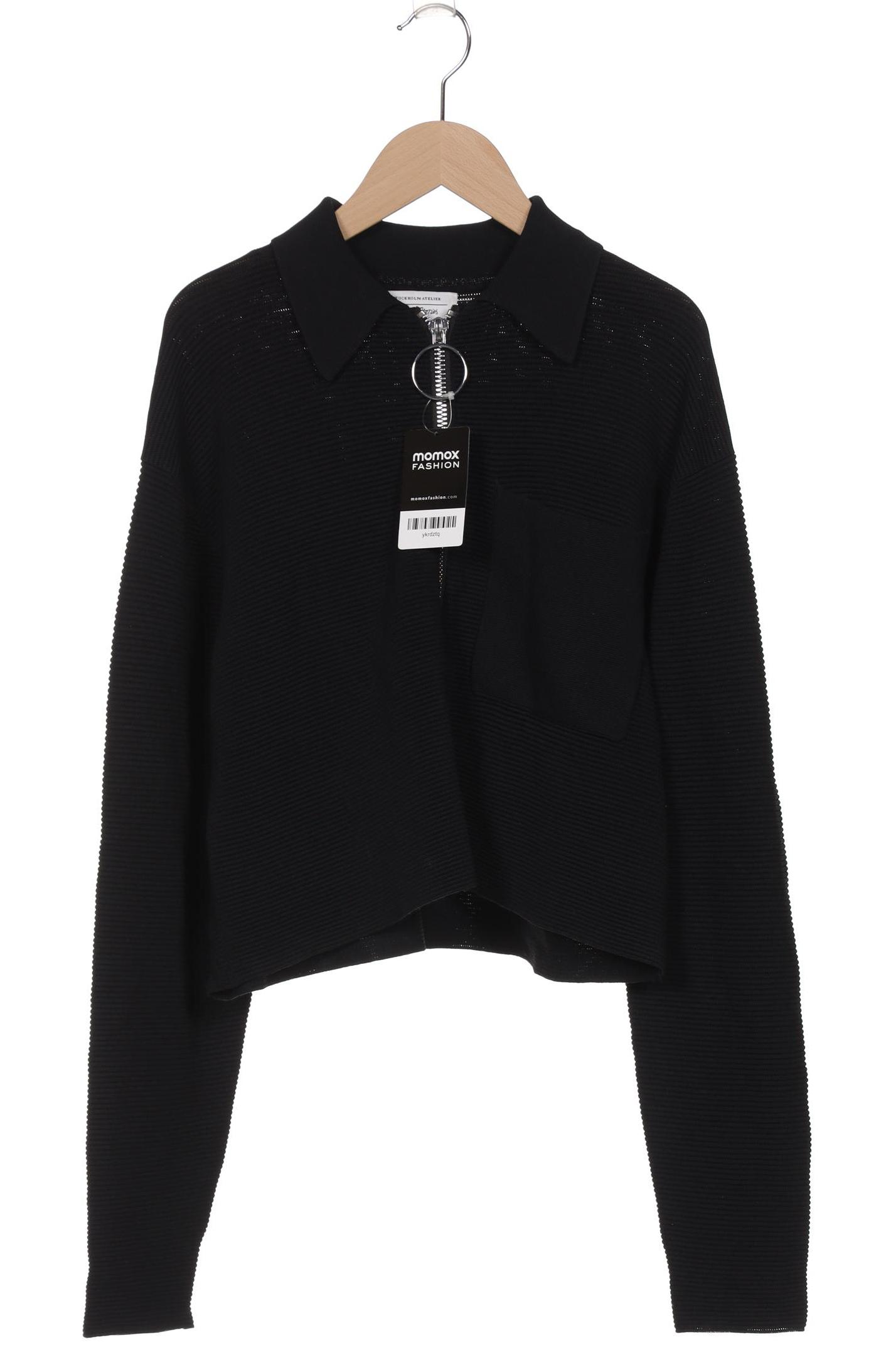 

& Other Stories Damen Strickjacke, schwarz, Gr. 36