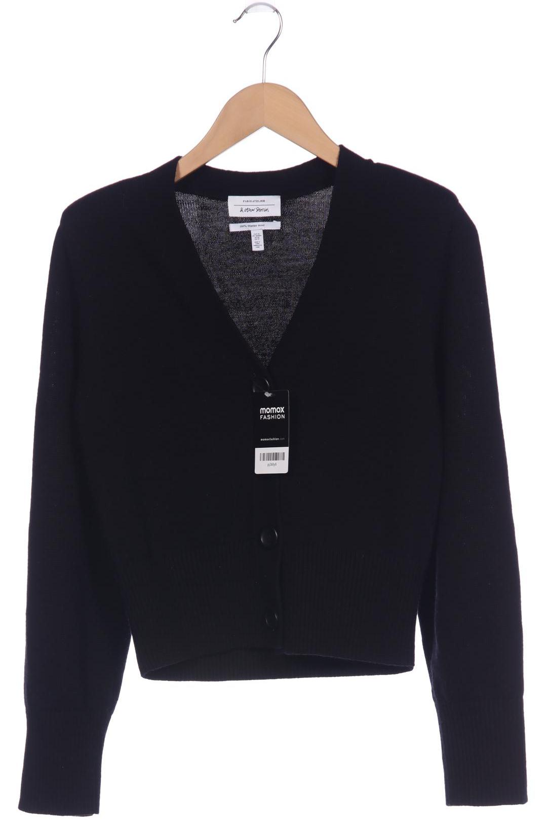 

& Other Stories Damen Strickjacke, schwarz, Gr. 34