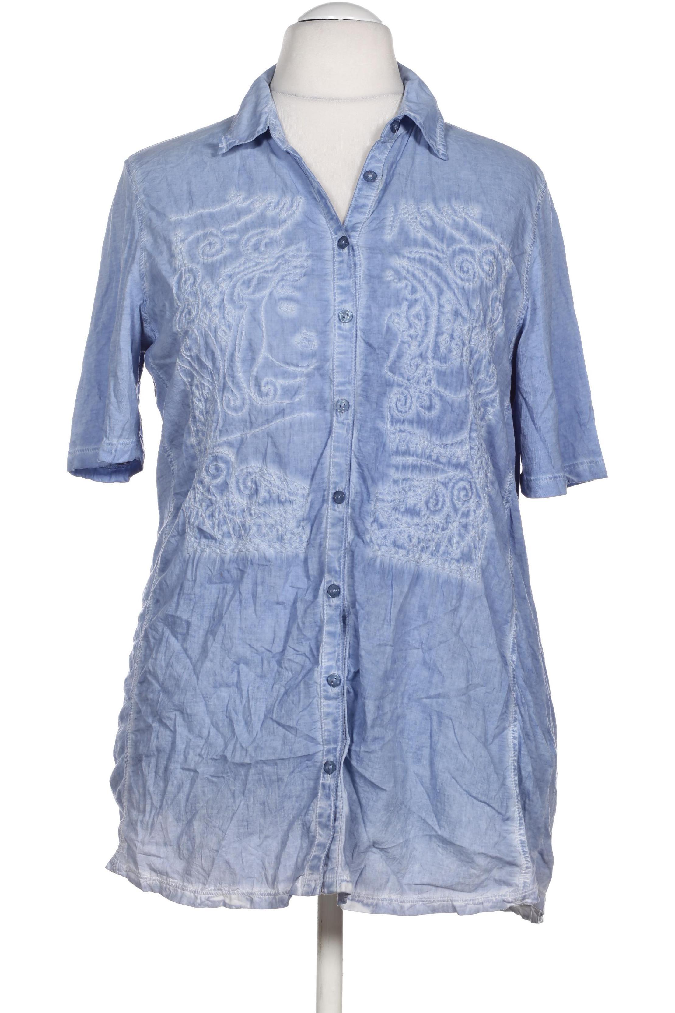 

Oui Damen Bluse, blau, Gr. 44