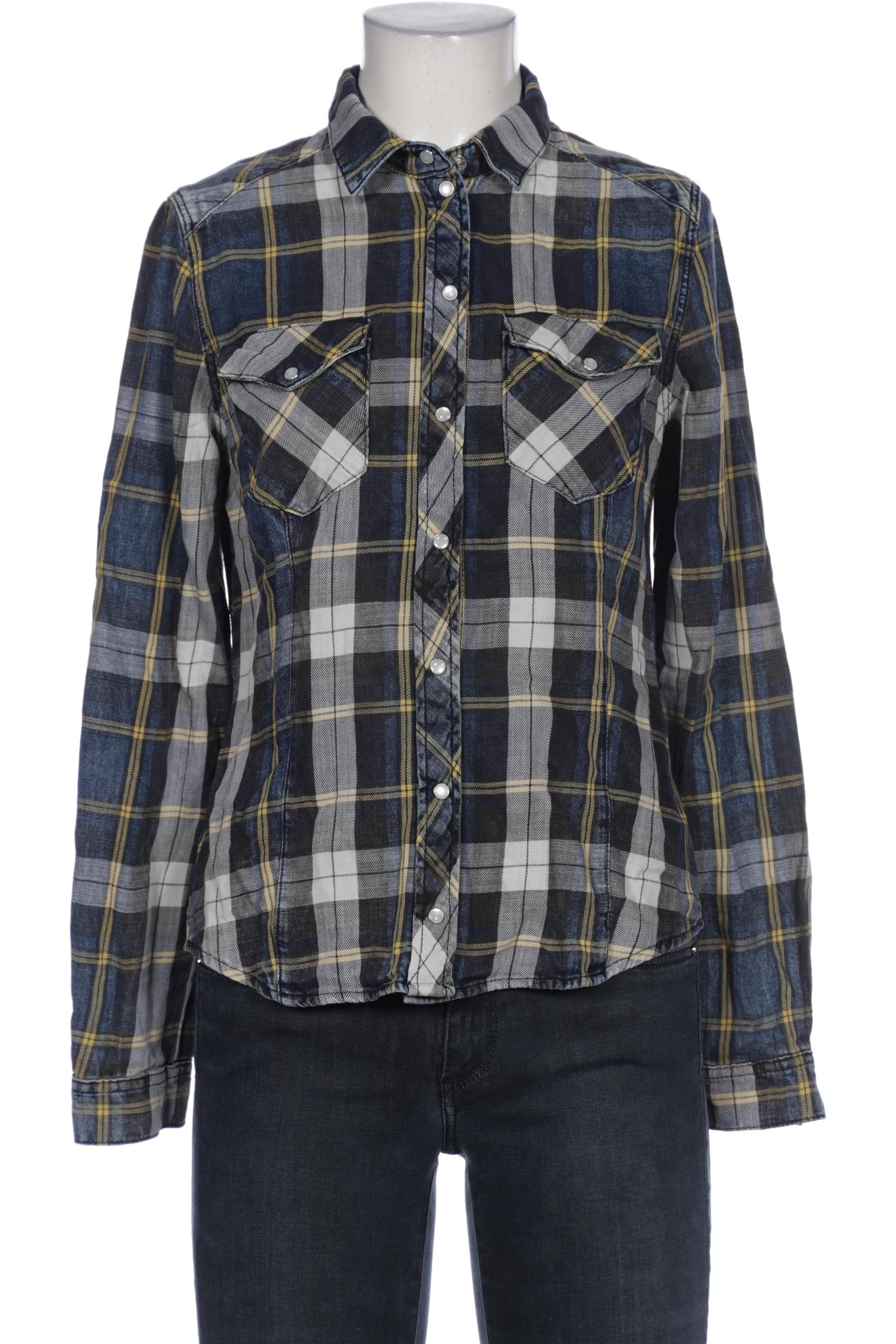 

Oui Damen Bluse, blau, Gr. 36