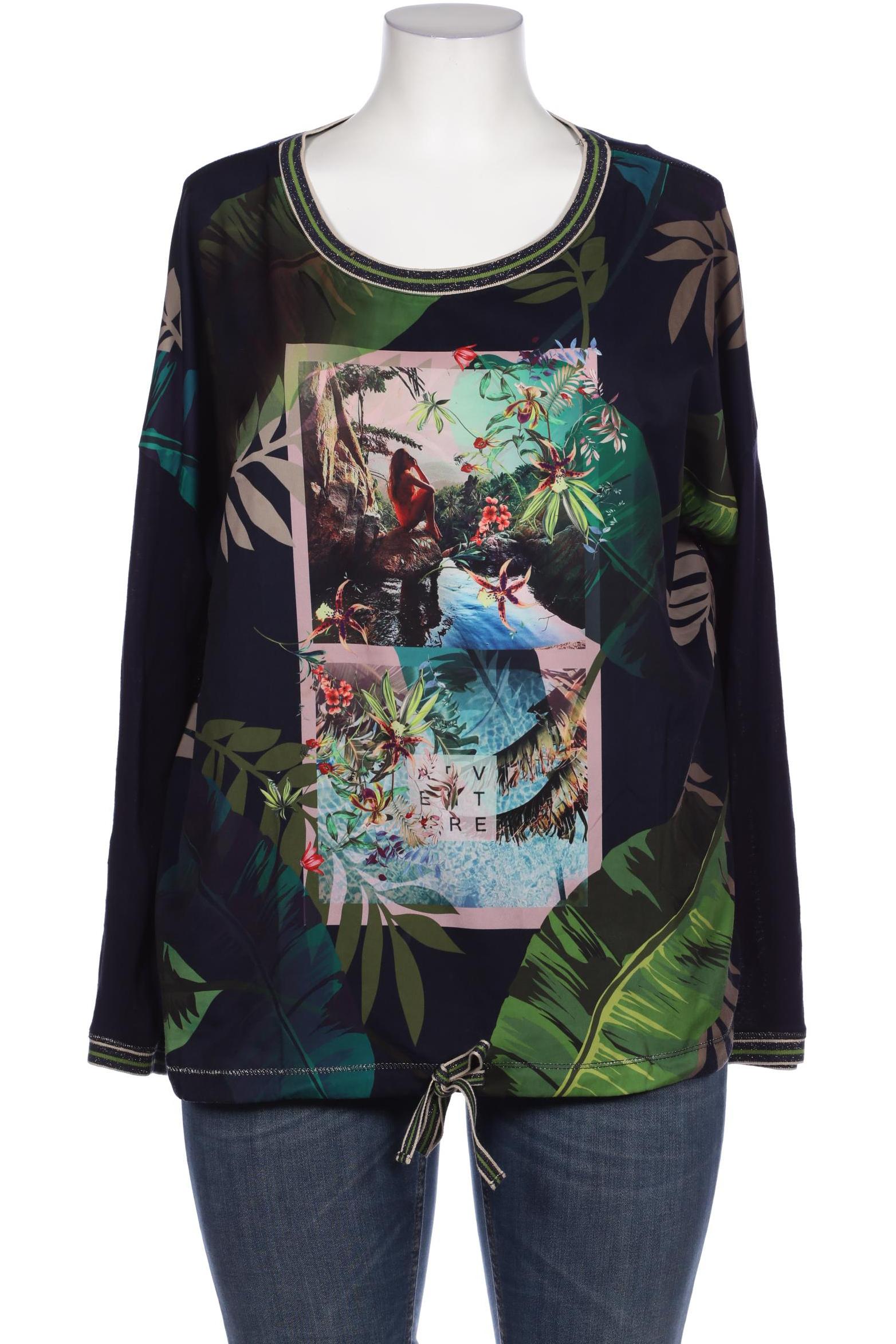 

Oui Damen Bluse, blau, Gr. 44