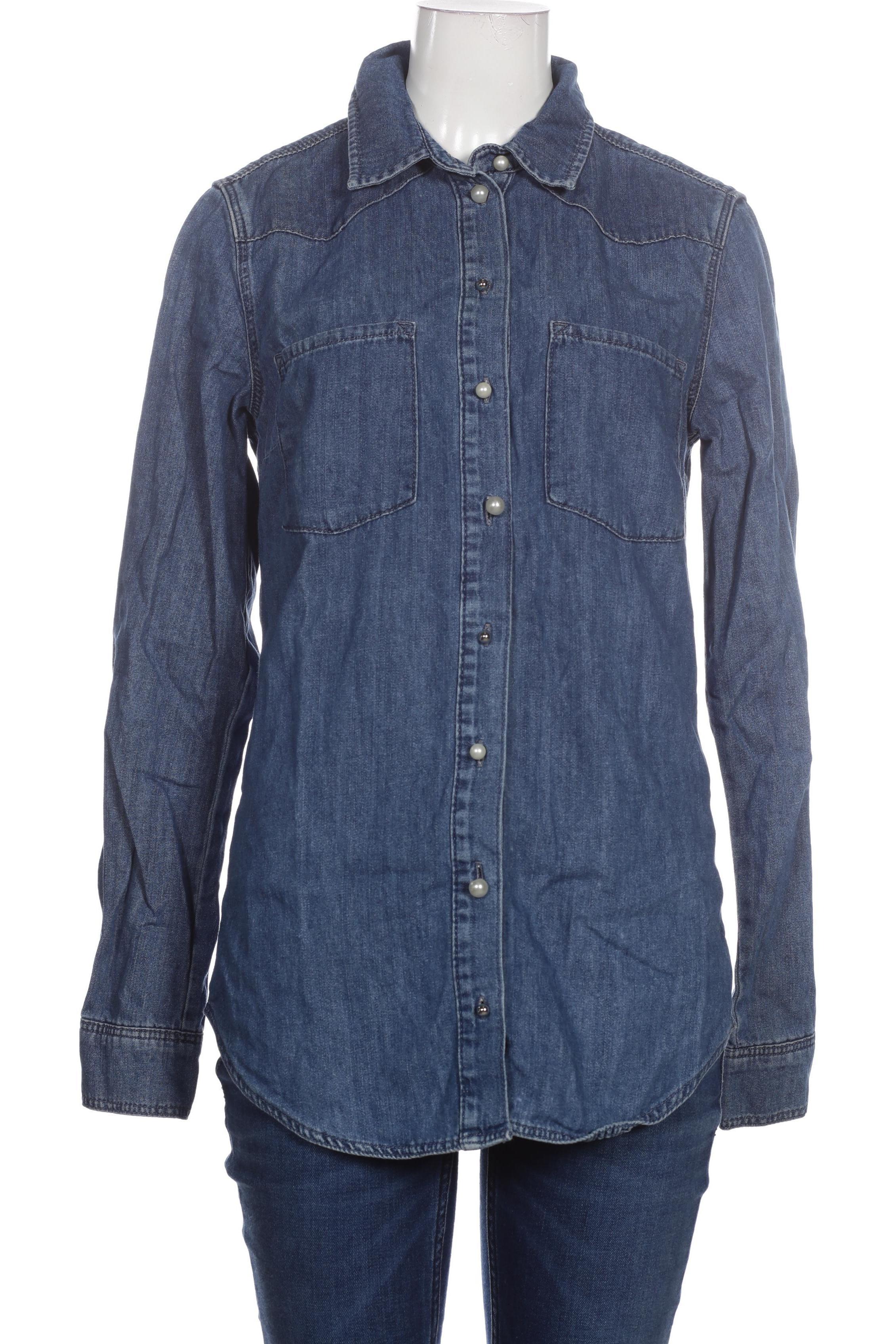 

Oui Damen Bluse, blau, Gr. 34