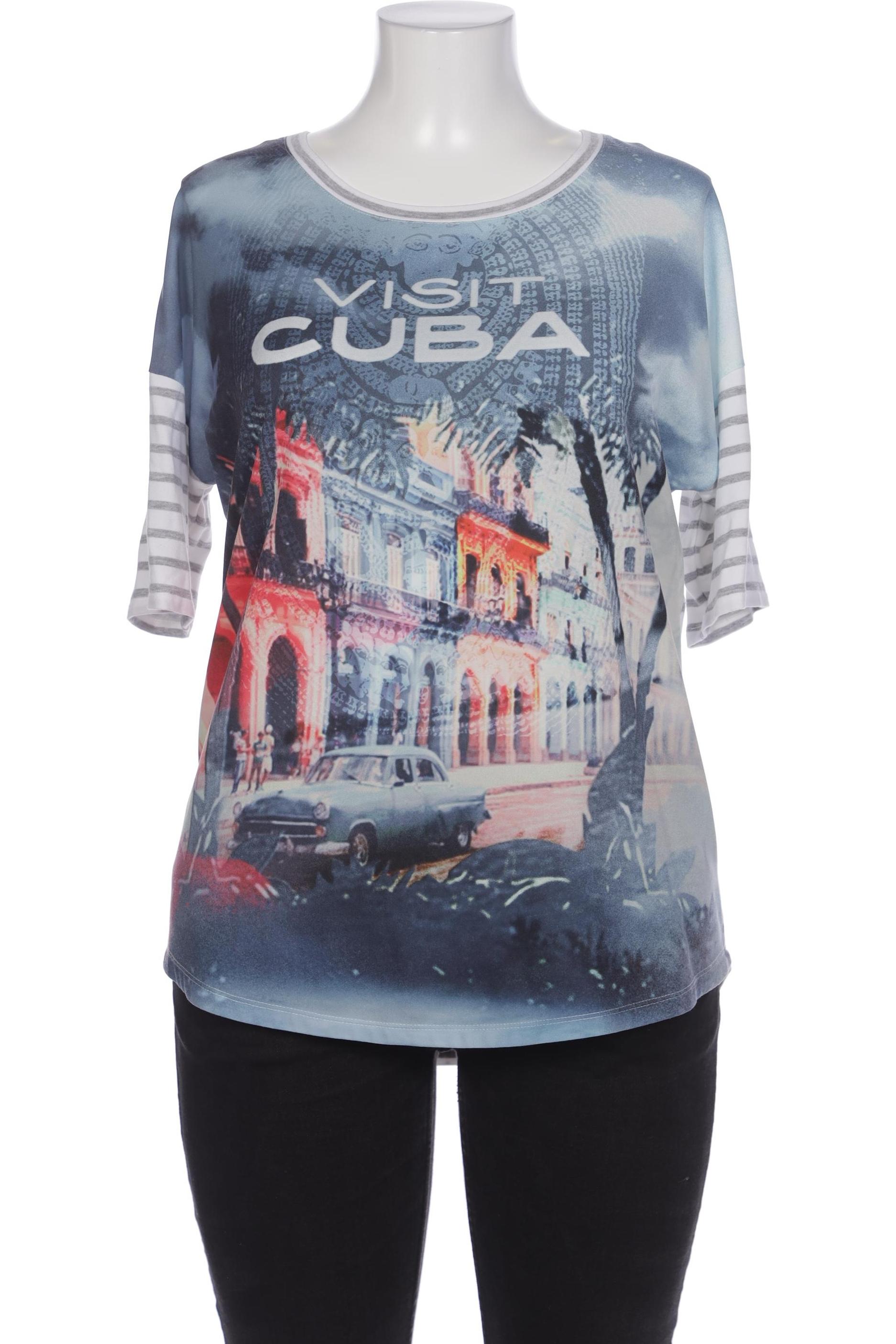 

Oui Damen Bluse, blau, Gr. 44