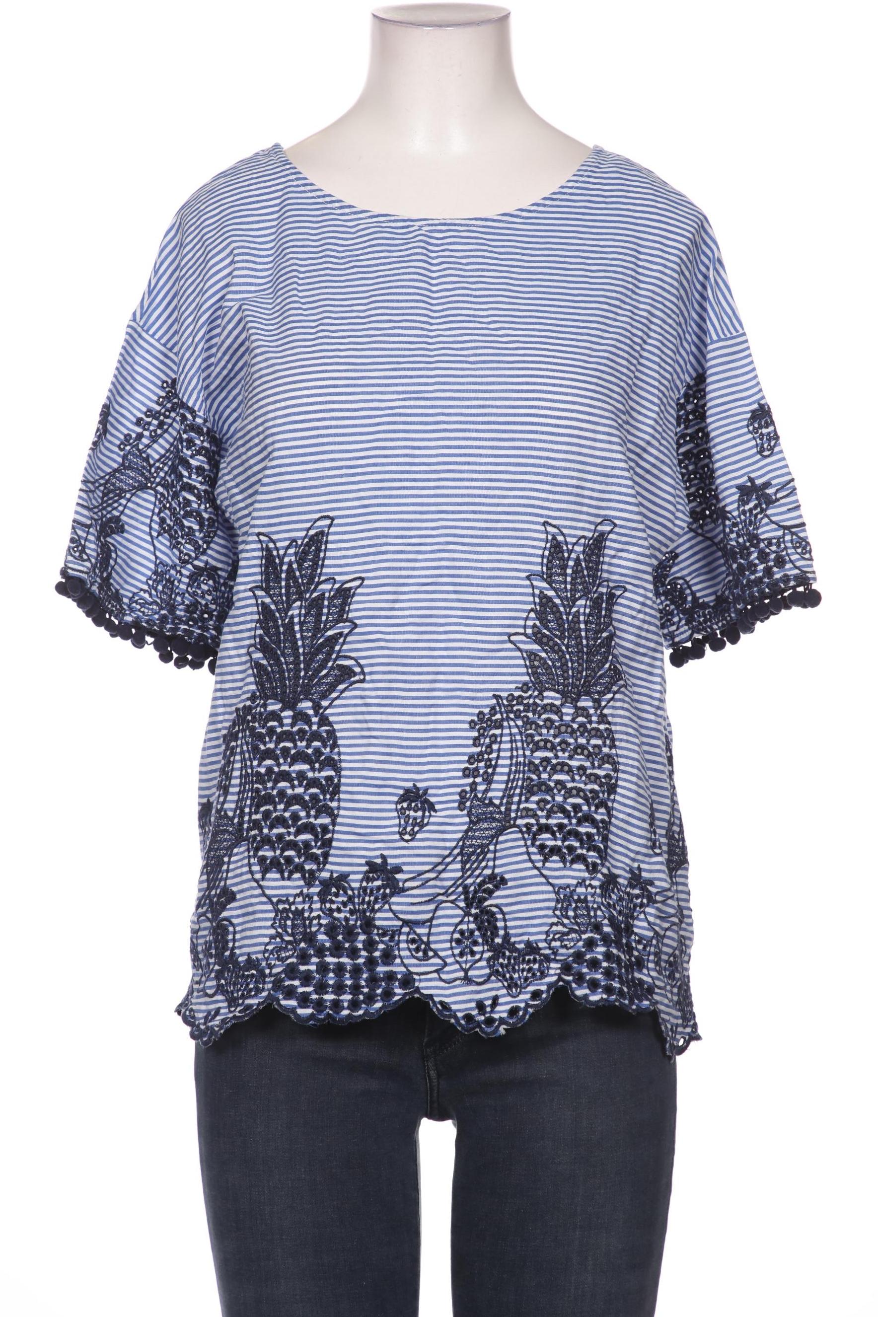 

Oui Damen Bluse, blau, Gr. 40