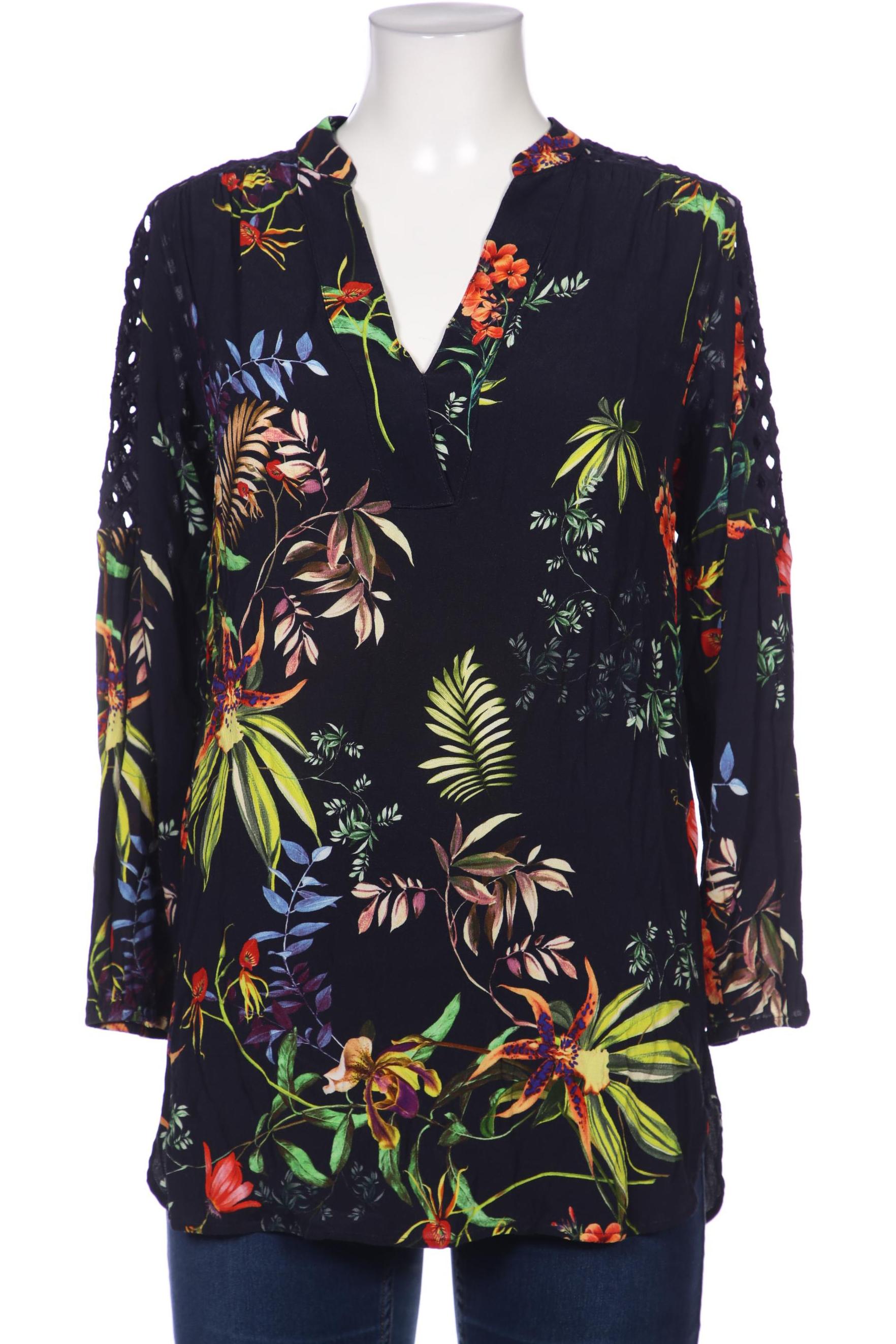 

Oui Damen Bluse, marineblau, Gr. 38