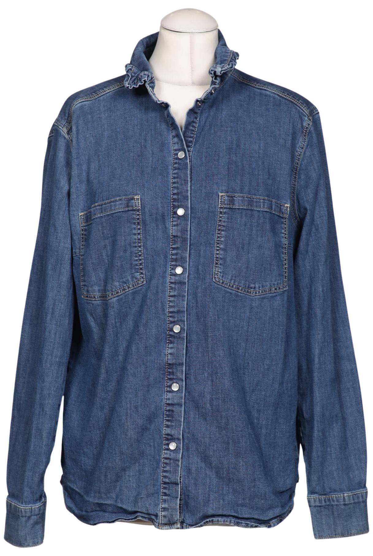 

Oui Damen Bluse, blau, Gr. 40