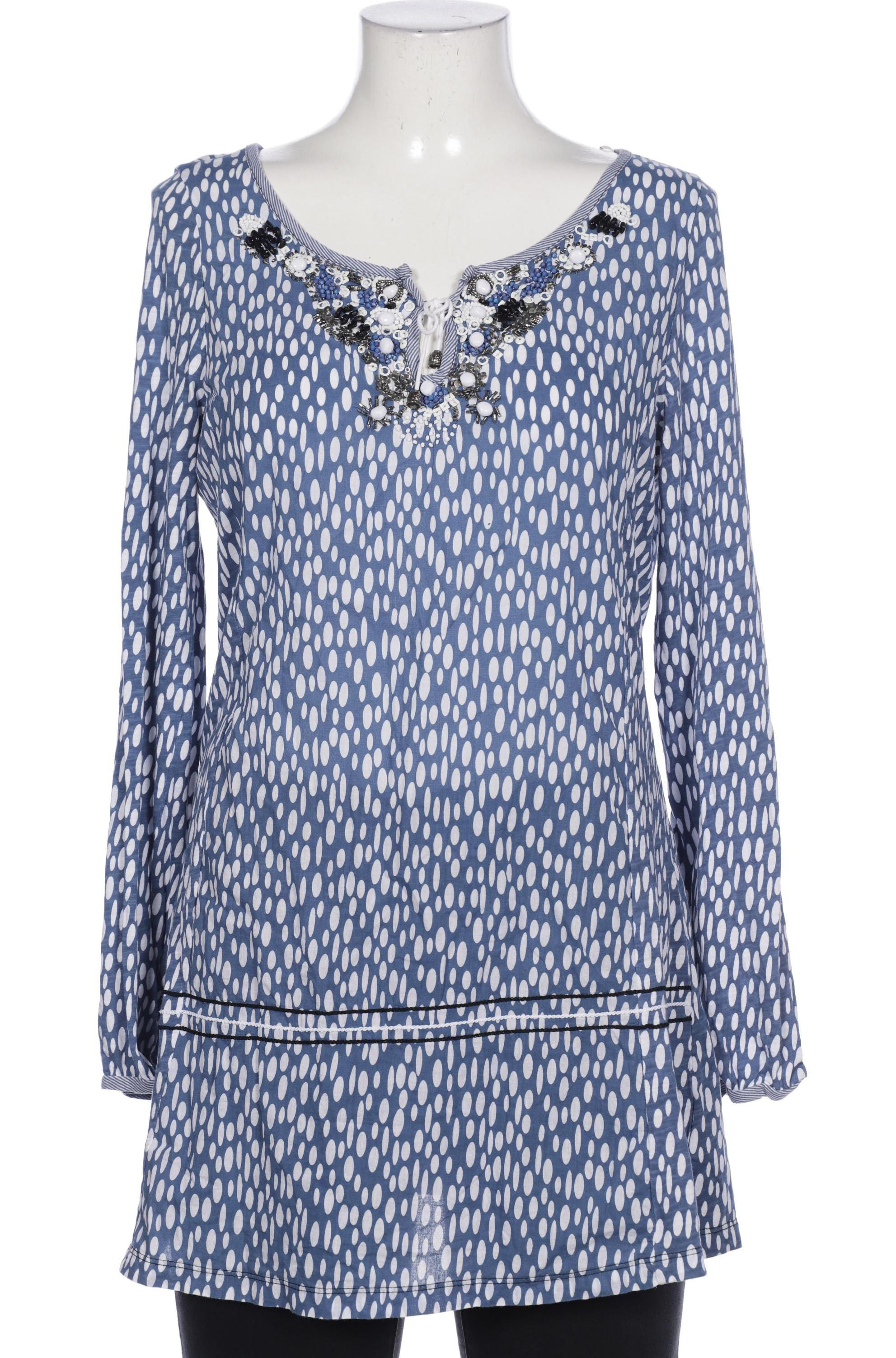 

Oui Damen Bluse, blau, Gr. 40