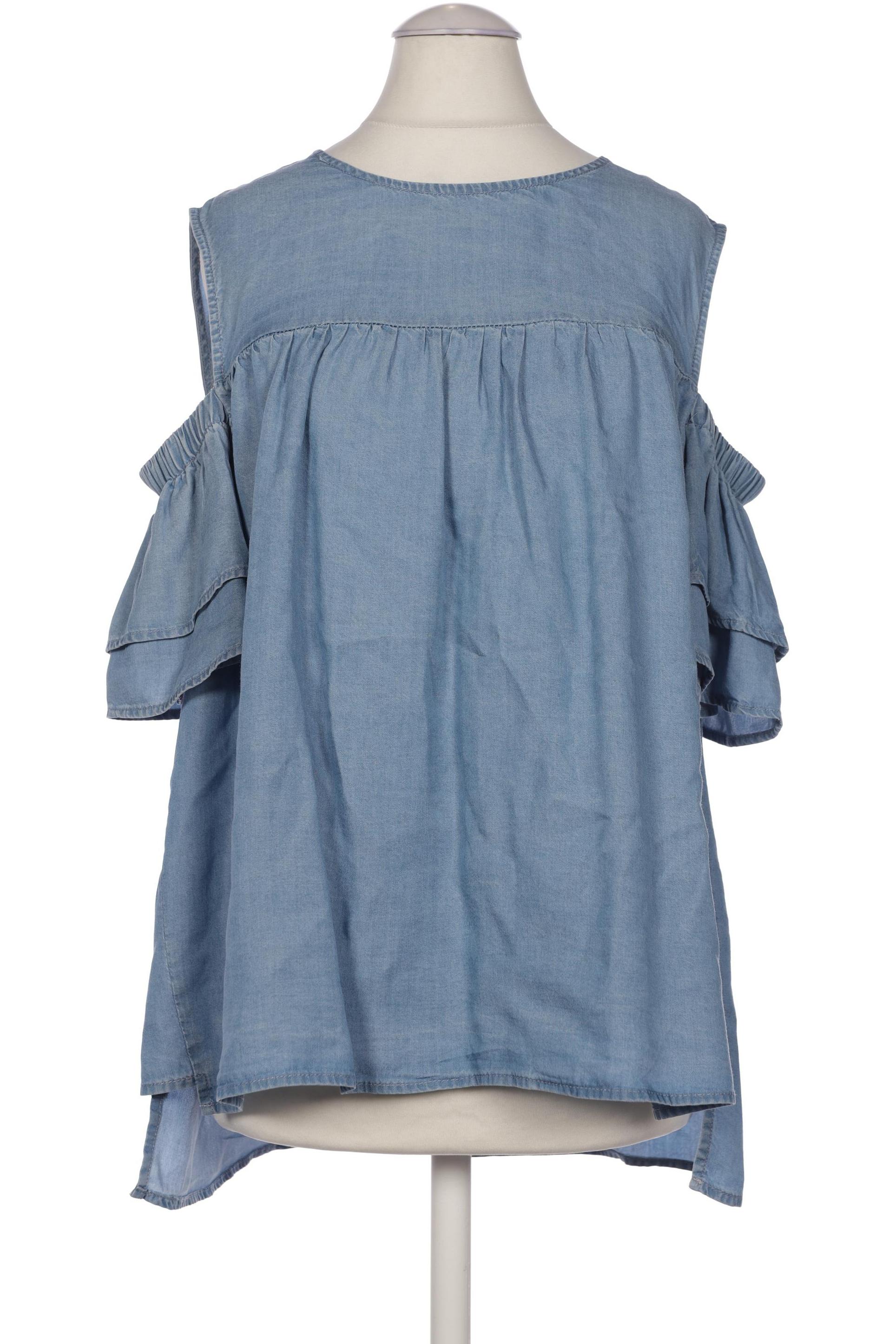 

Oui Damen Bluse, blau, Gr. 36