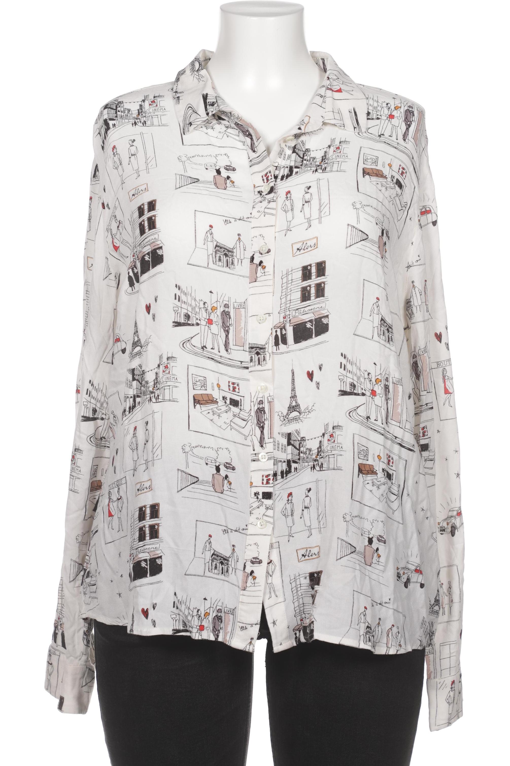 

Oui Damen Bluse, weiß, Gr. 46