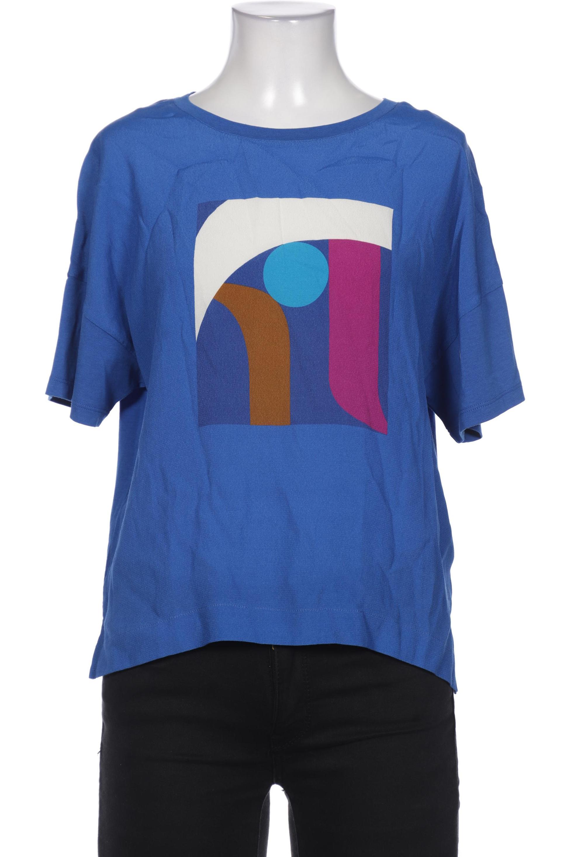 

Oui Damen Bluse, blau, Gr. 34
