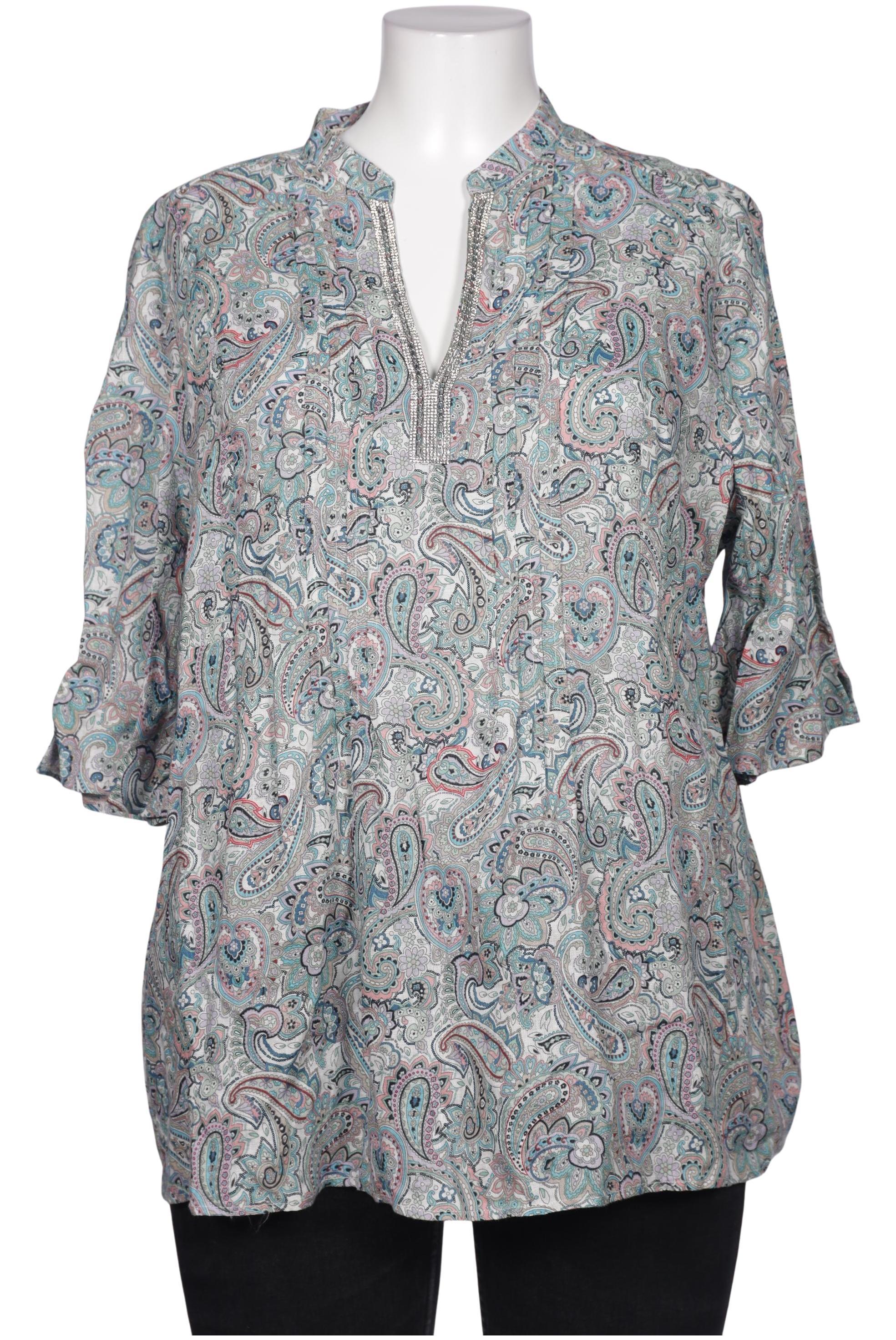 

Oui Damen Bluse, blau, Gr. 46