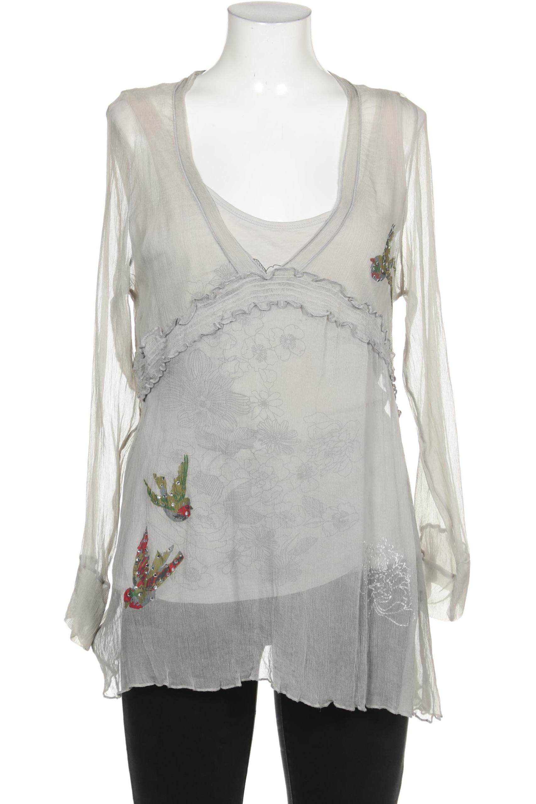 

Oui Damen Bluse, grau