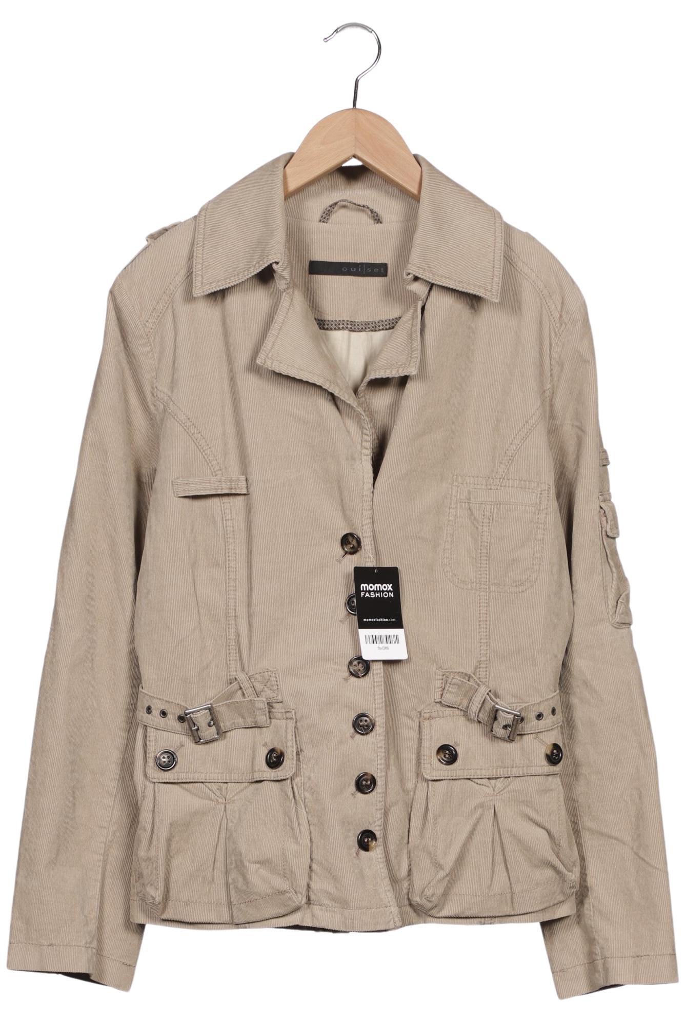 

Oui Damen Jacke, beige, Gr. 42