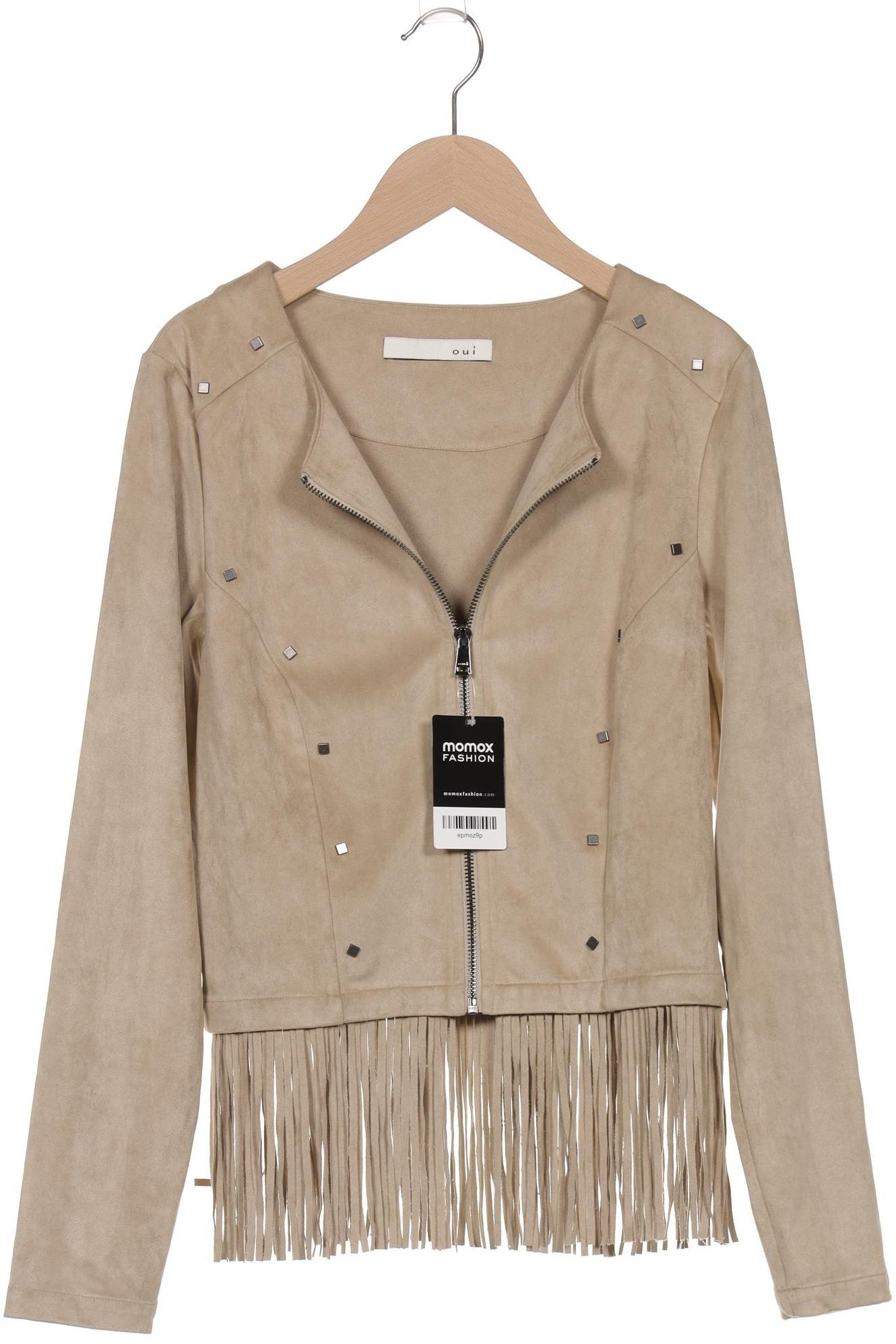 

Oui Damen Jacke, beige, Gr. 36