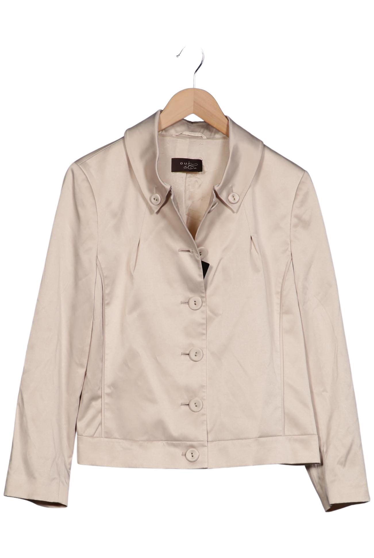 

Oui Damen Jacke, beige, Gr. 44