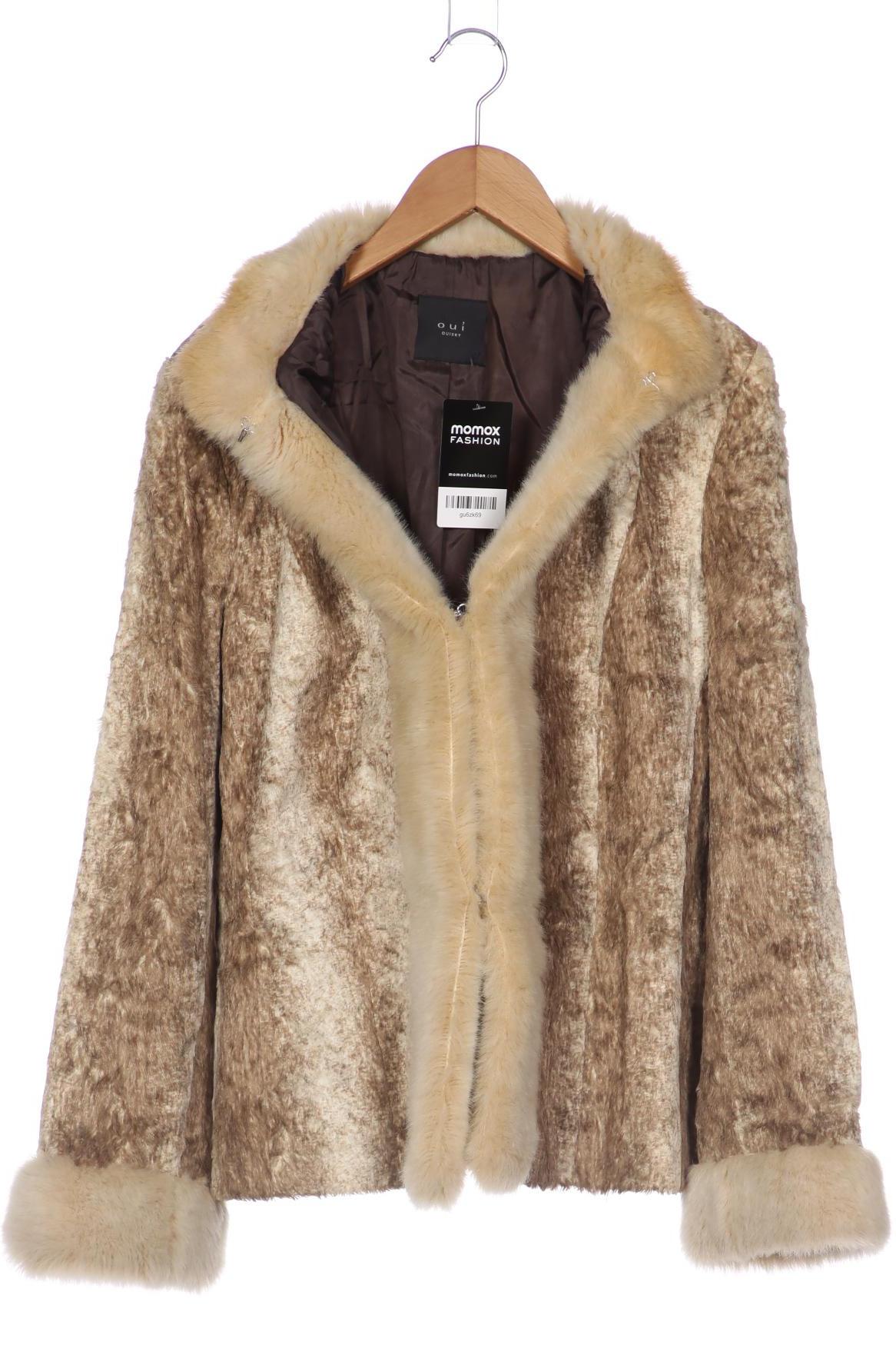 

Oui Damen Jacke, beige, Gr. 42